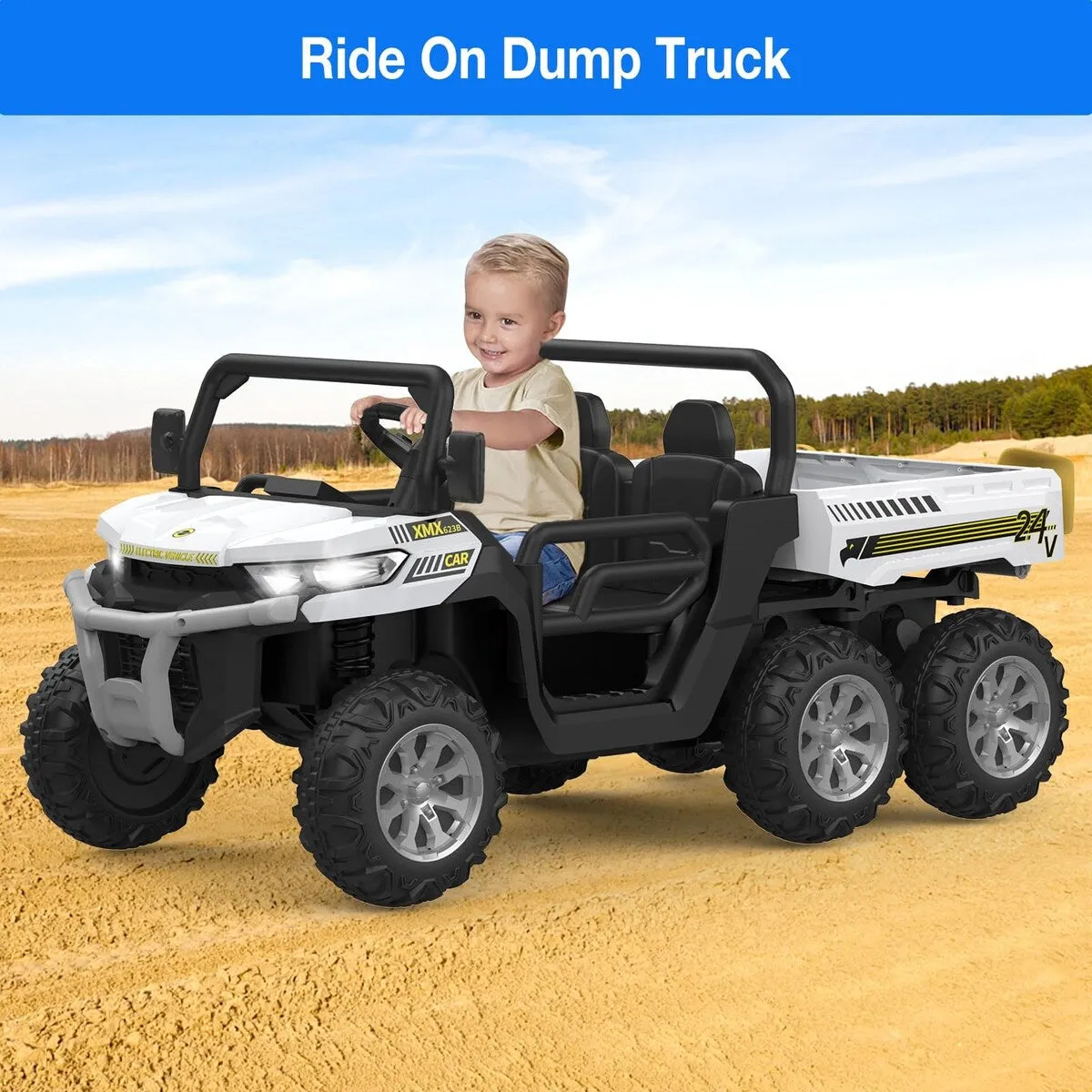 24V 2 Seater Ride On Dump Truck with Remote Control