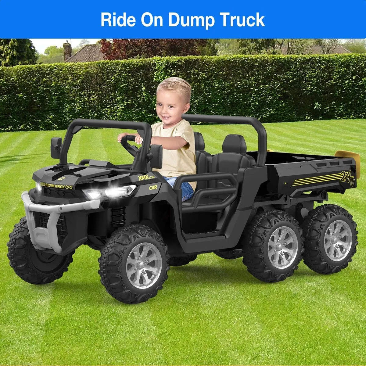 24V 2 Seater Ride On Dump Truck with Remote Control