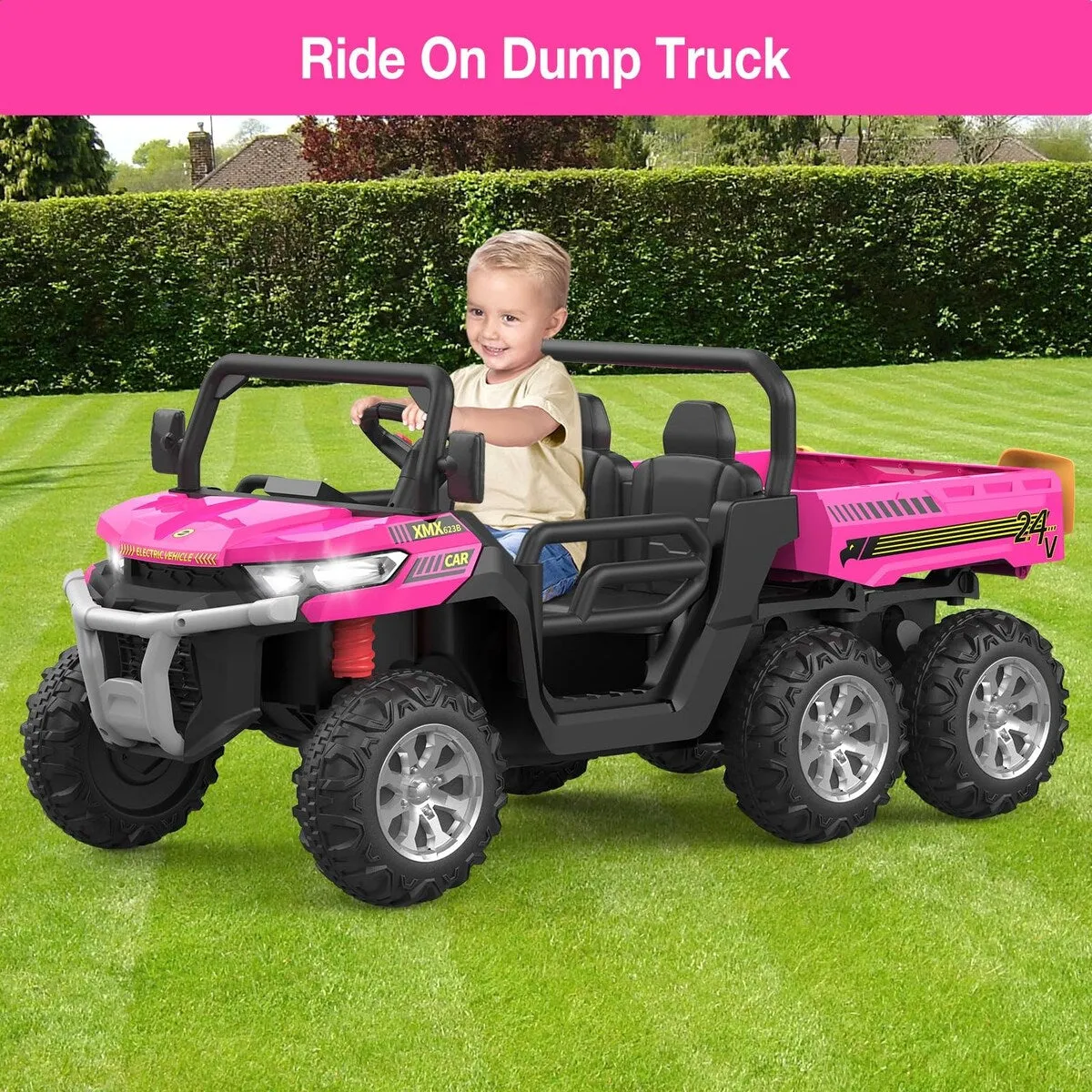 24V 2 Seater Ride On Dump Truck with Remote Control