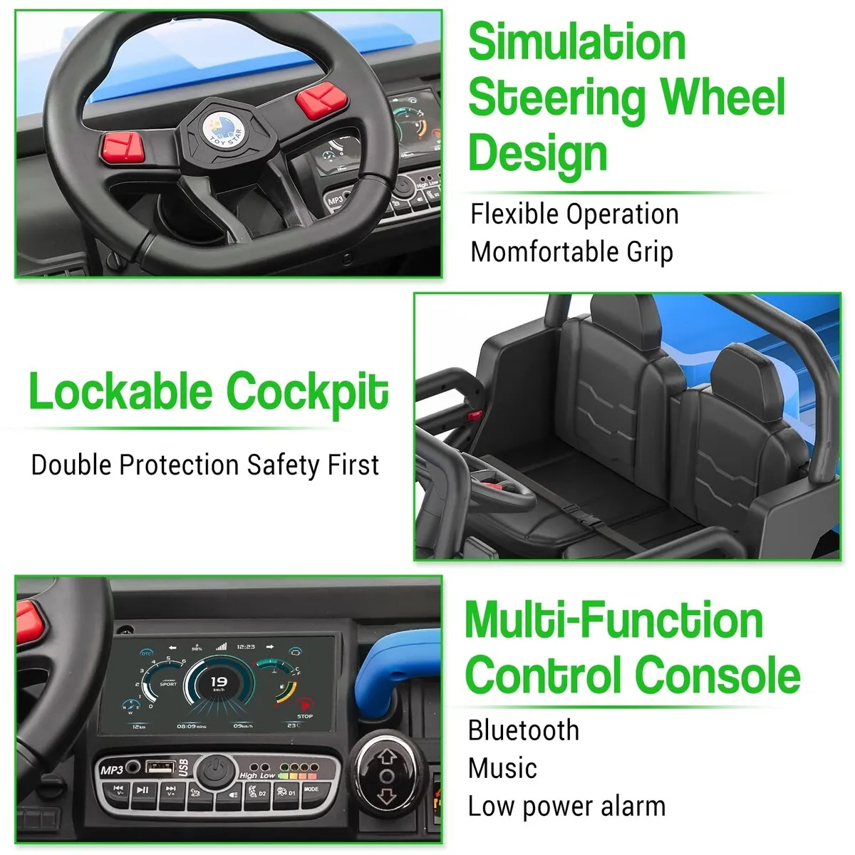 24V 2 Seater Ride On Dump Truck with Remote Control