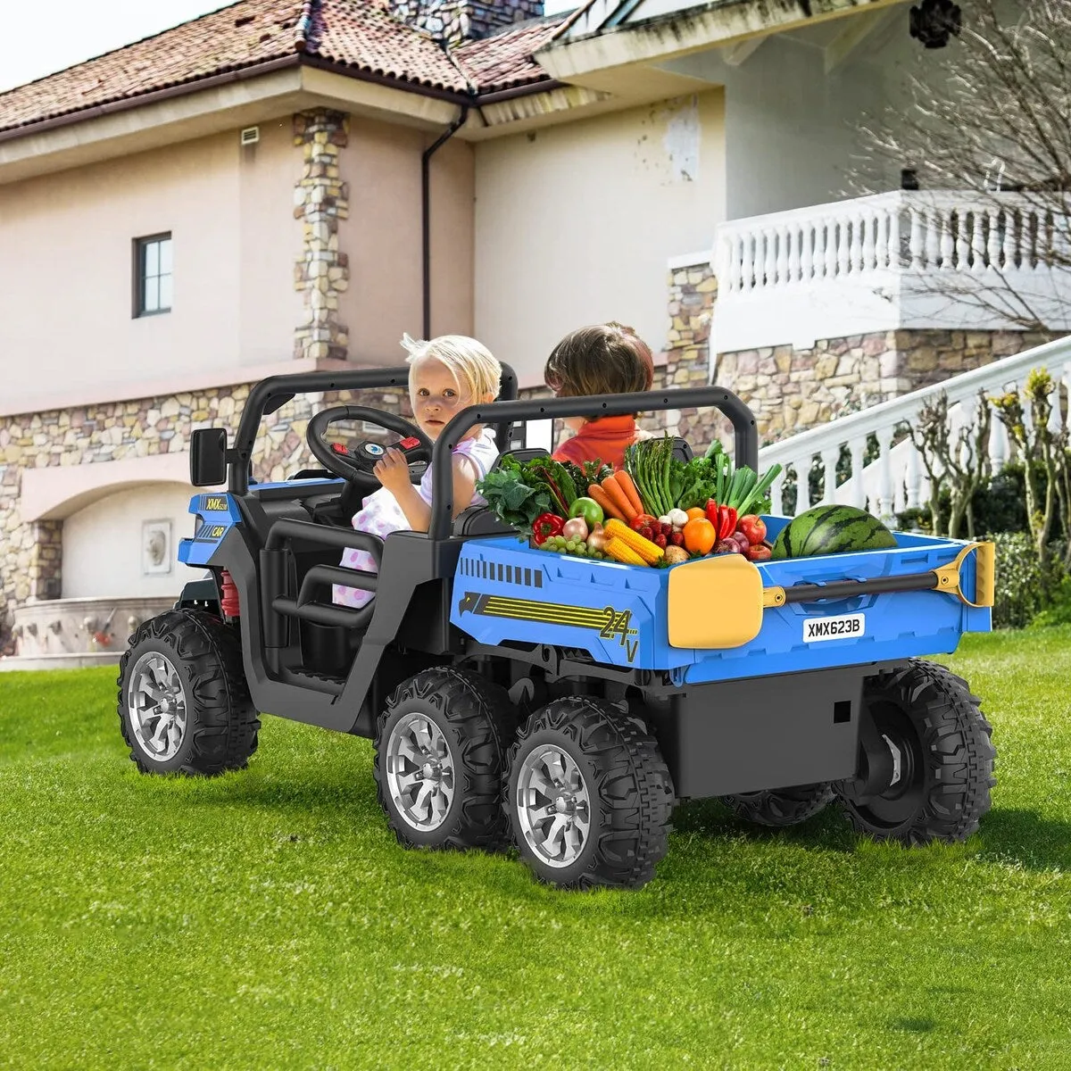 24V 2 Seater Ride On Dump Truck with Remote Control
