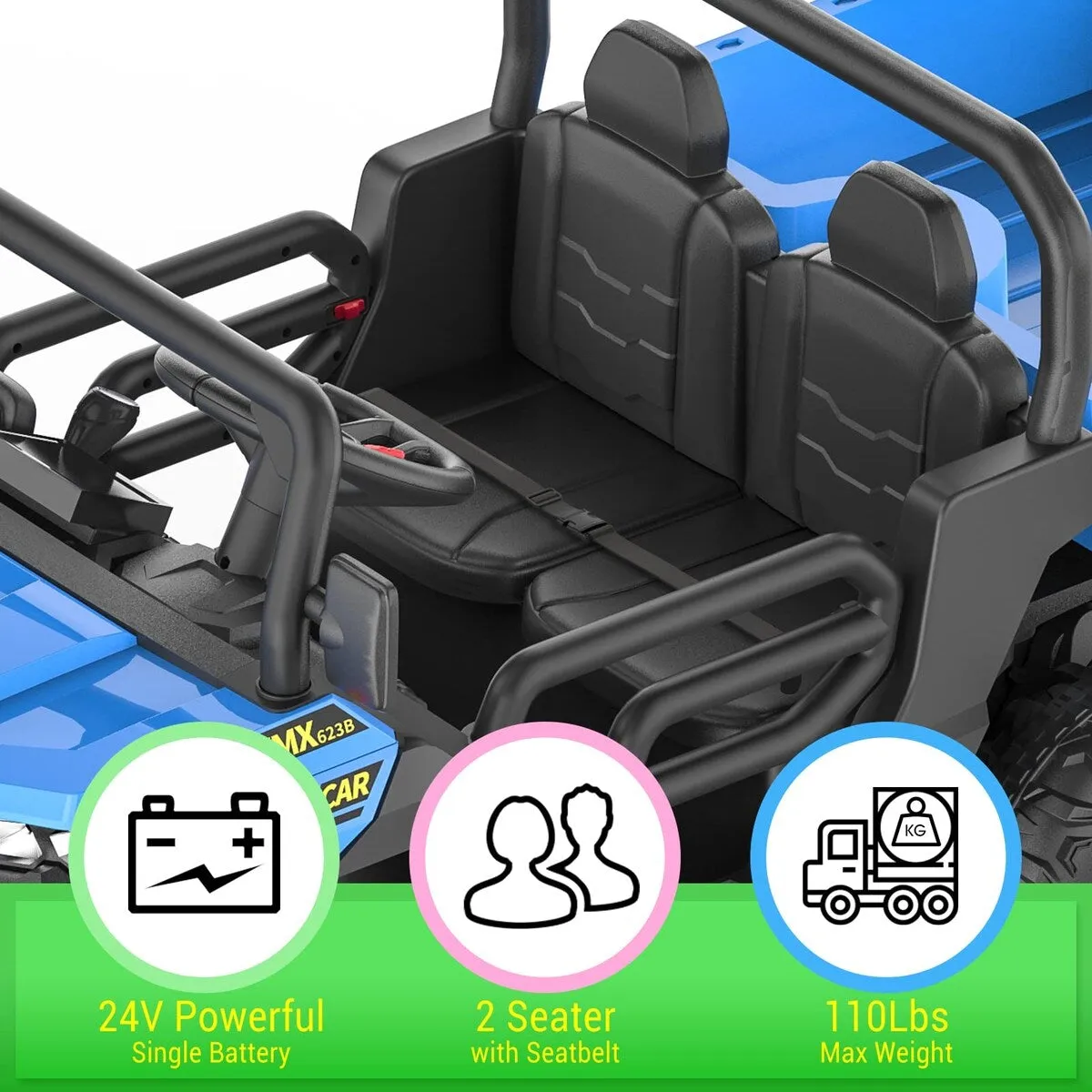 24V 2 Seater Ride On Dump Truck with Remote Control