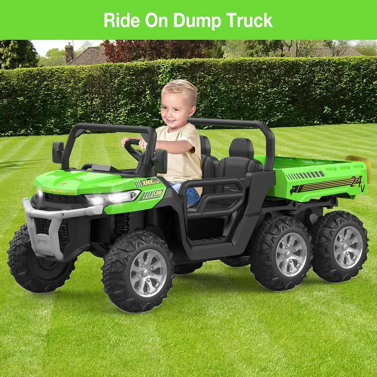 24V 2 Seater Ride On Dump Truck with Remote Control