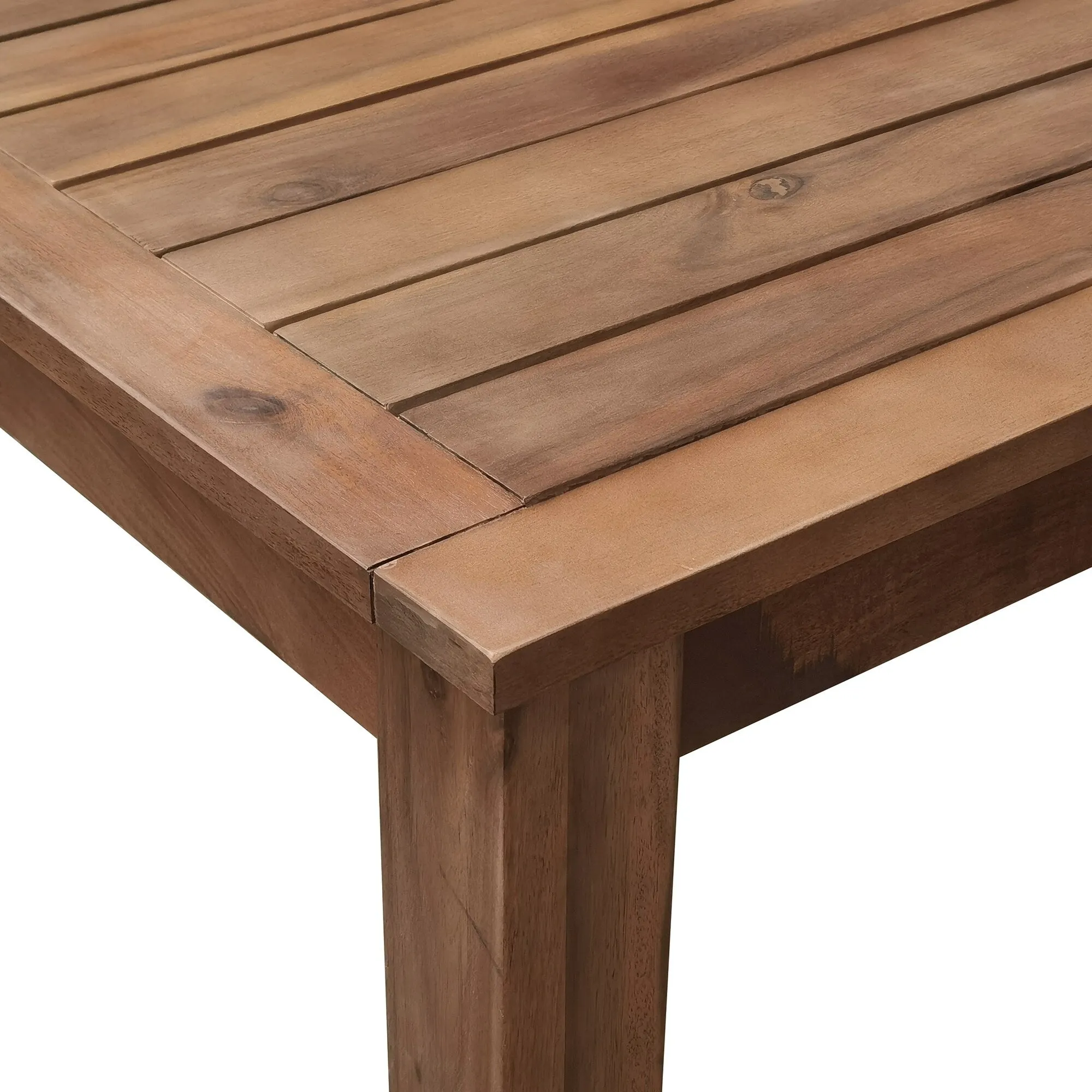 Acacia Wood Outdoor Table and Chairs Set for Patio (Set of 7)