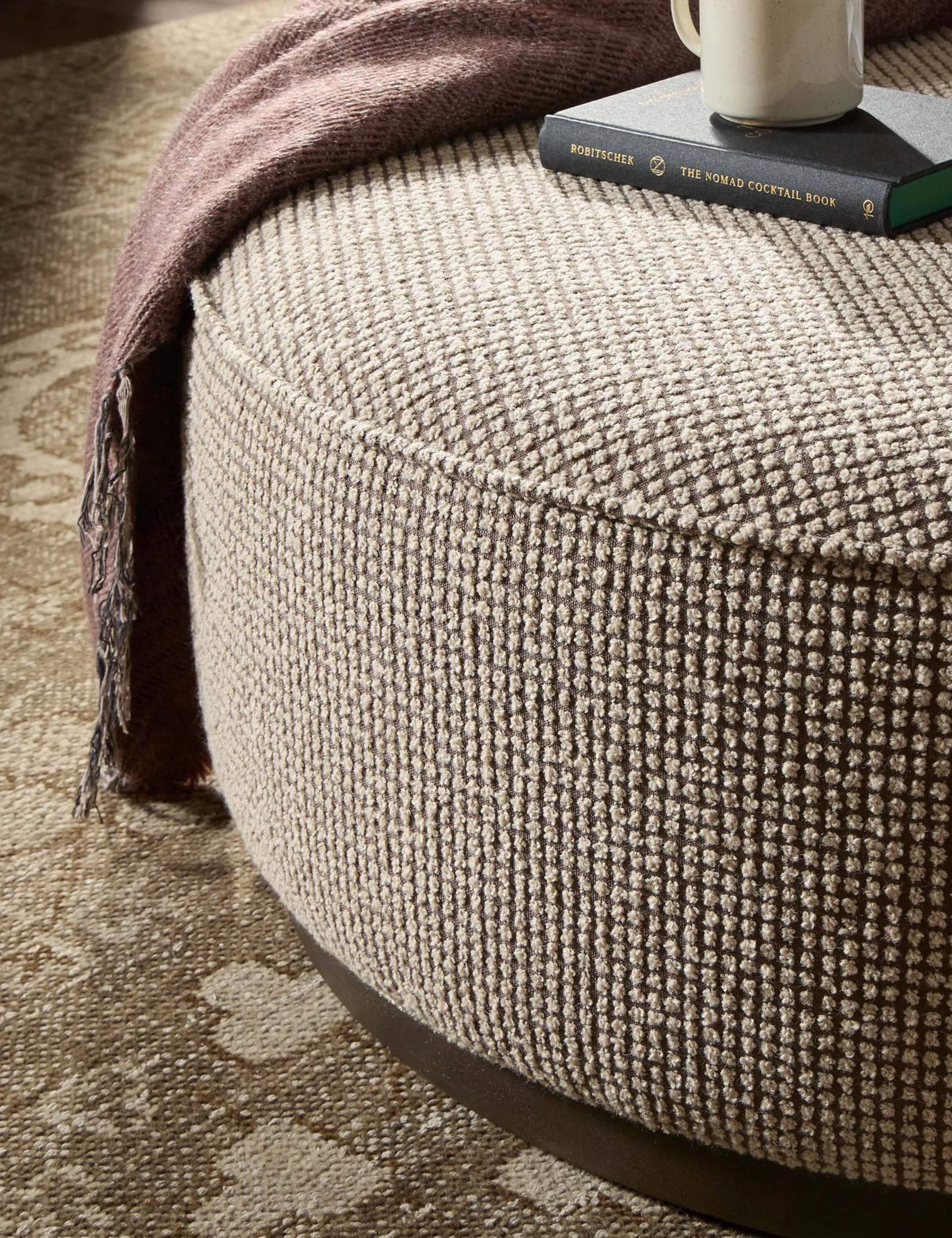 Aldora Round Ottoman