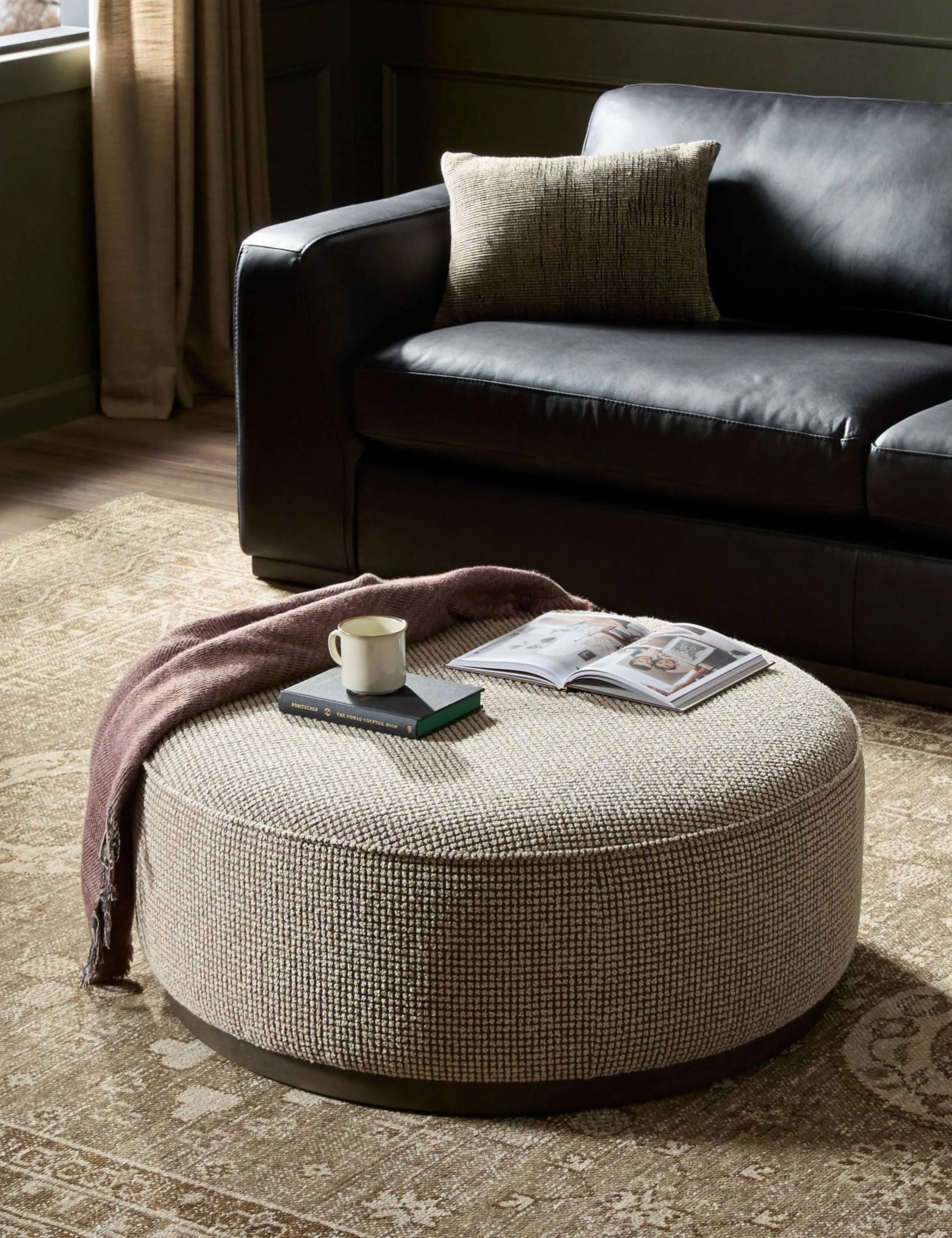 Aldora Round Ottoman