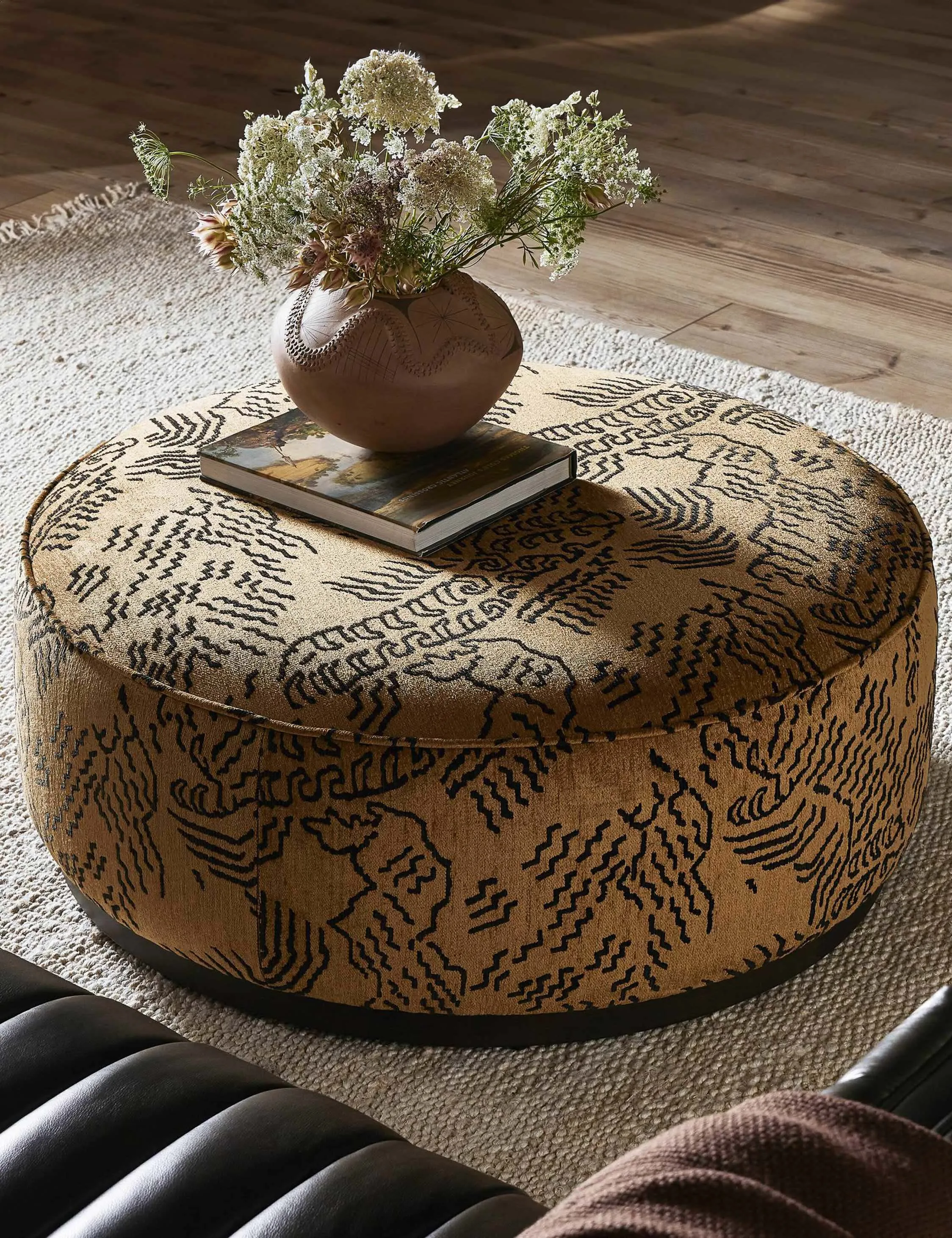 Aldora Round Ottoman