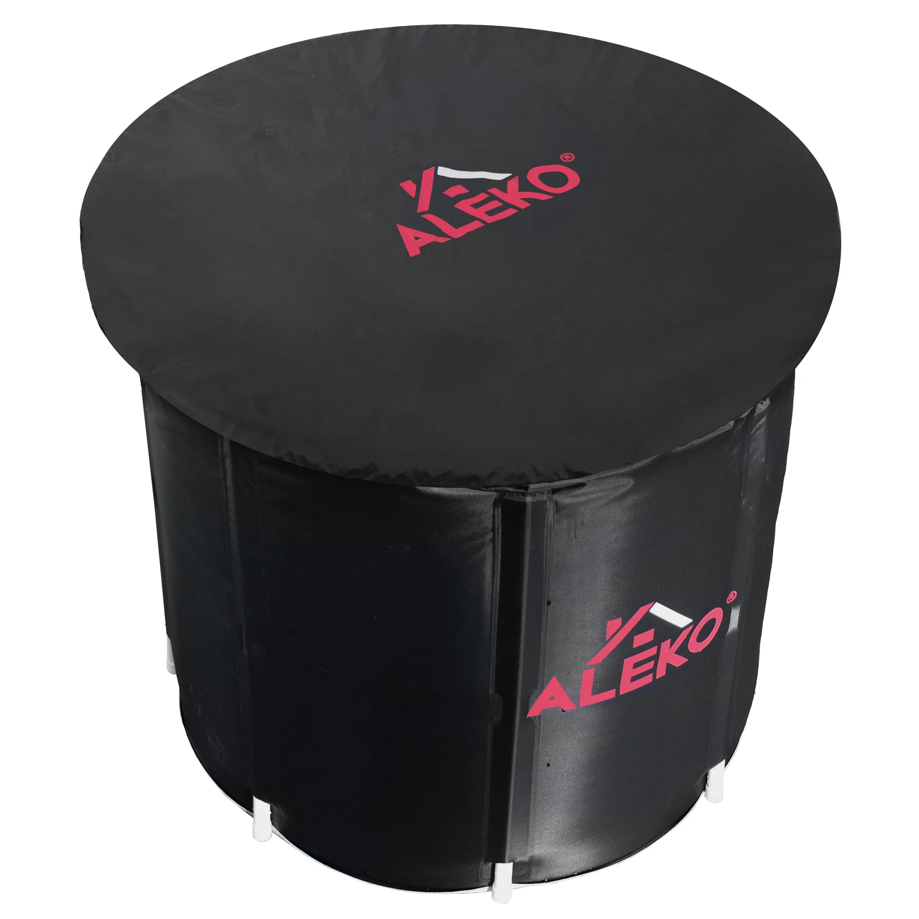 ALEKO Inflatable Cold Ice Plunge Portable Bath 31.5 x 31.5 Tub with Cover