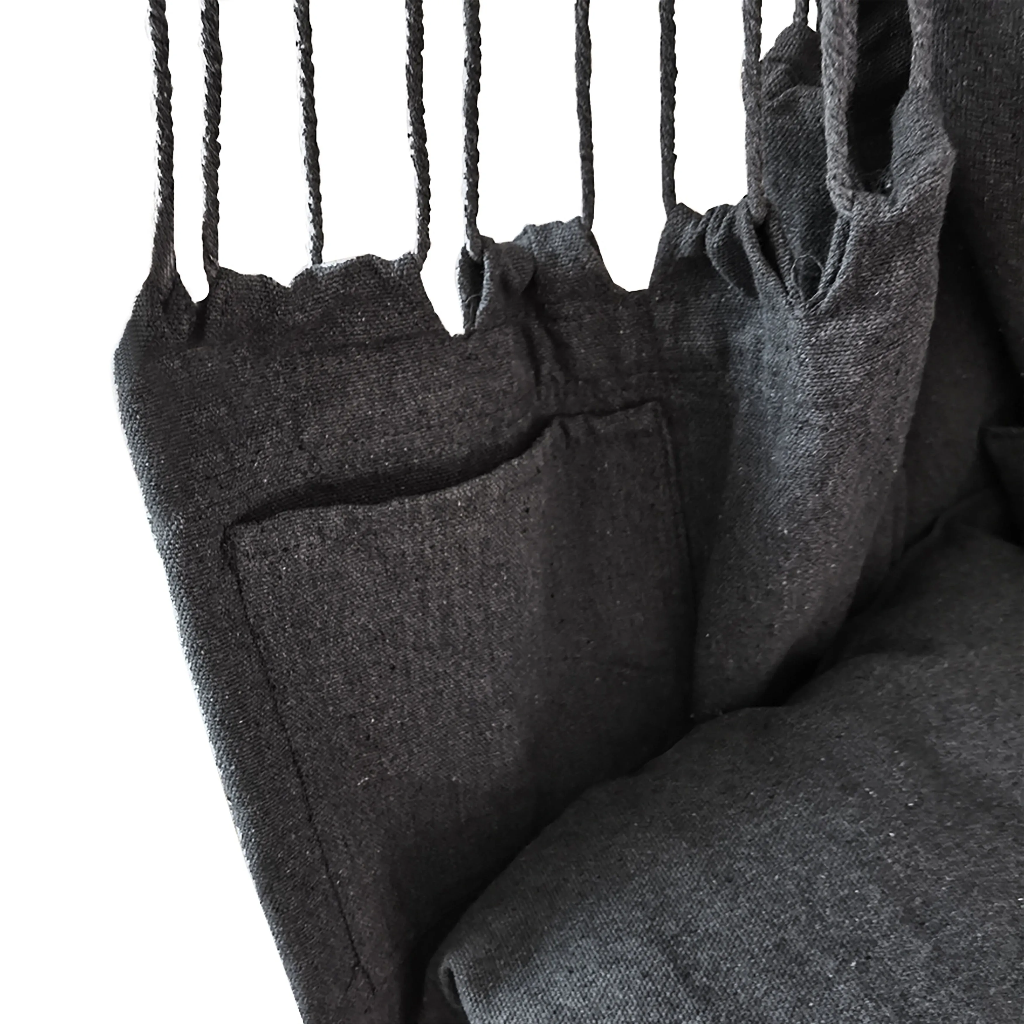 ALEKO Patio Hanging Rope Swing Hammock Chair Side Pocket Supports up to 440 lbs