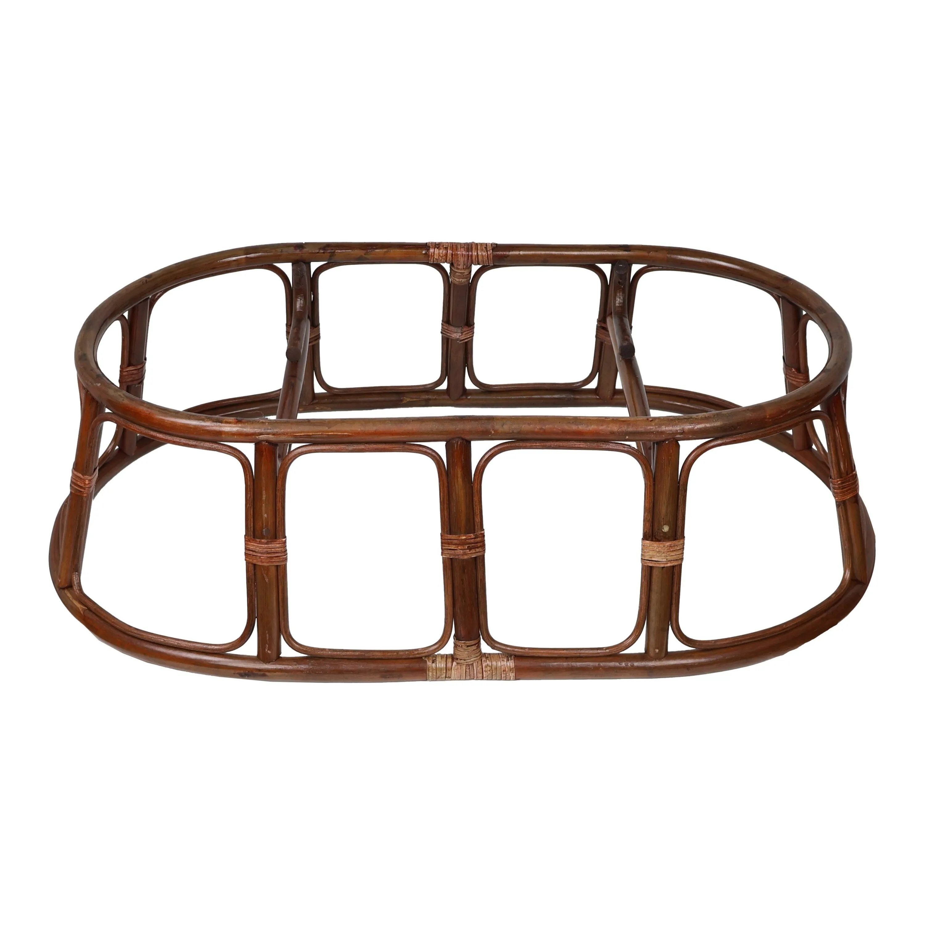 Bali Rattan Double Papasan Chair with Chenille Cushion
