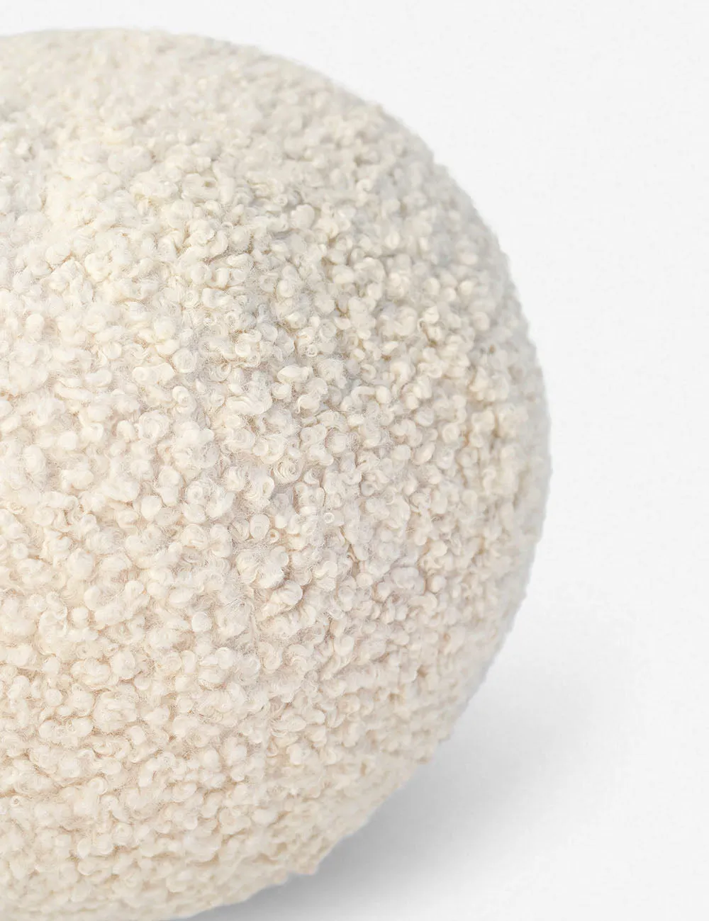 Boucl Ball Pillow by Sarah Sherman Samuel