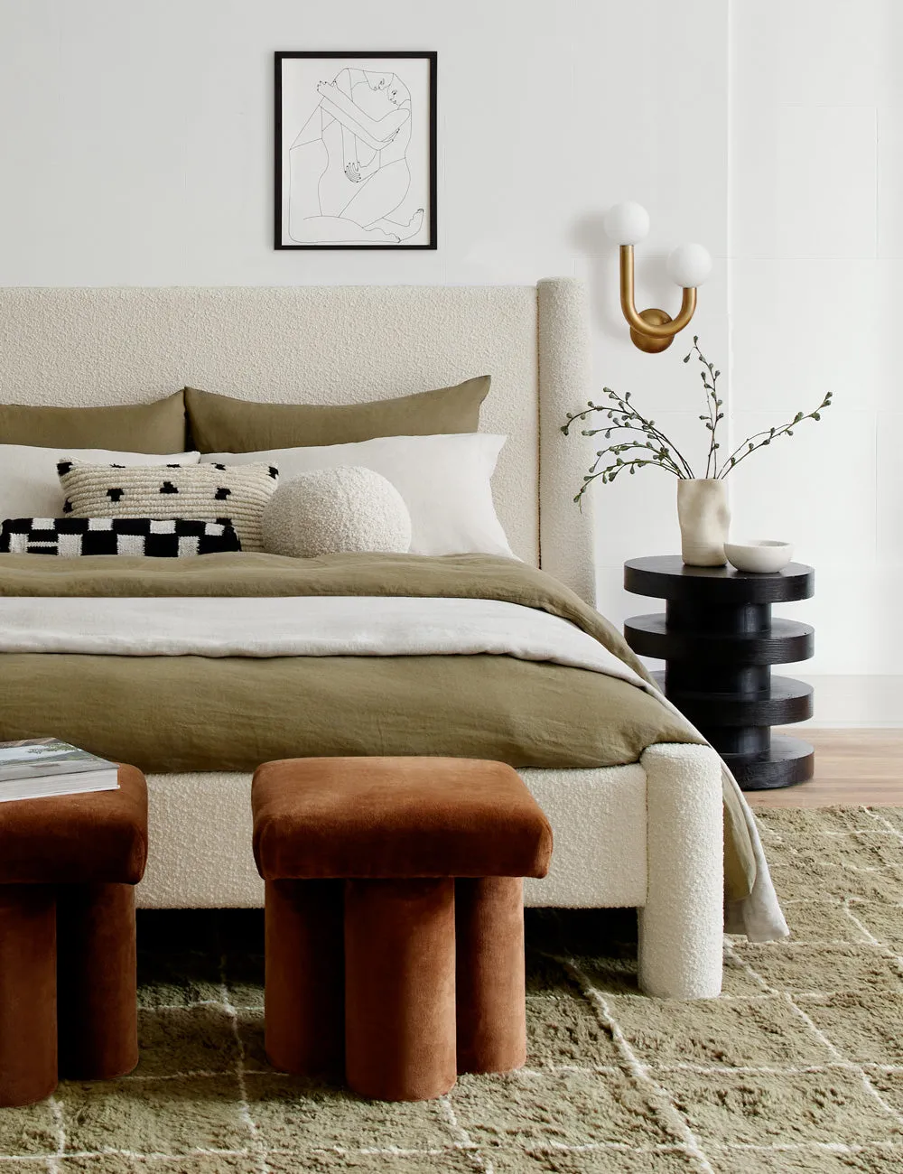 Boucl Ball Pillow by Sarah Sherman Samuel