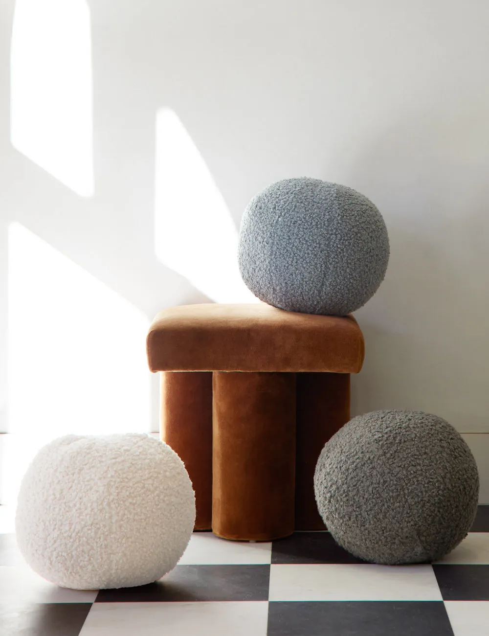 Boucl Ball Pillow by Sarah Sherman Samuel