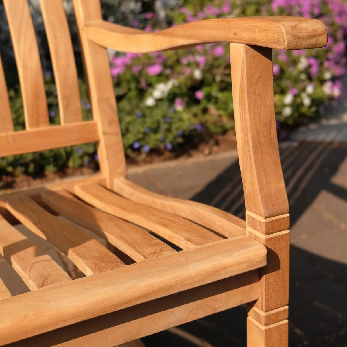 Cambridge Casual Boston 2-piece Teak Outdoor Rocking Chair