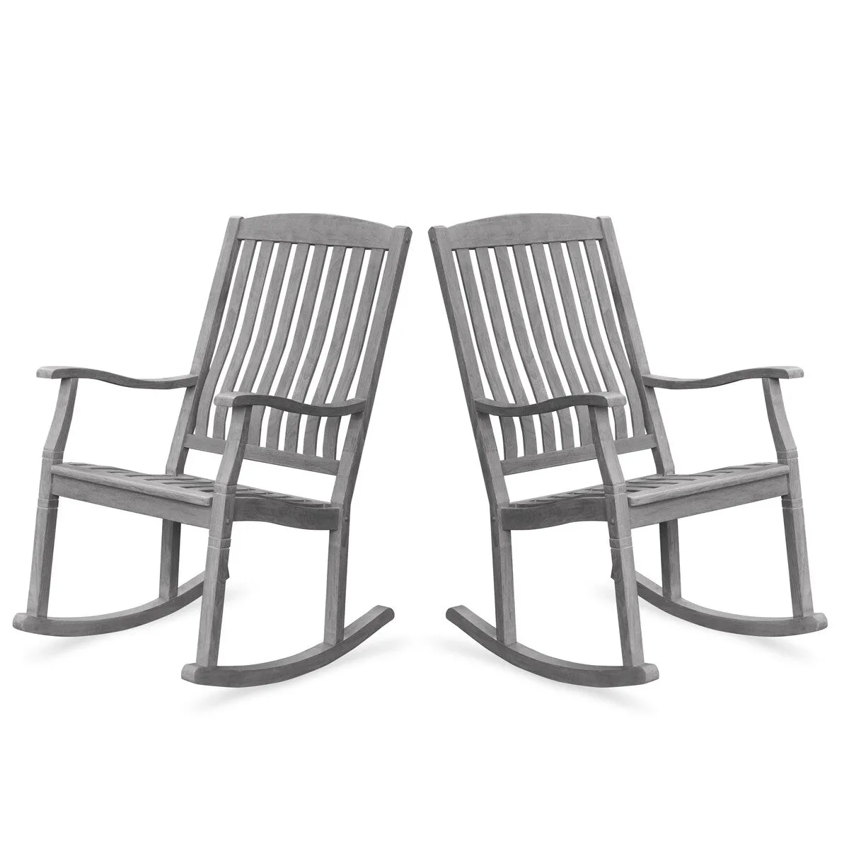 Cambridge Casual Boston 2-piece Teak Outdoor Rocking Chair