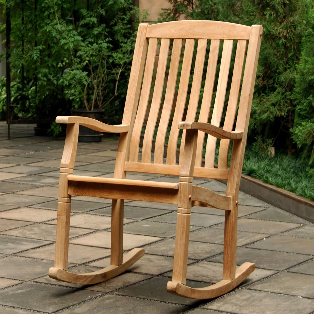 Cambridge Casual Boston 2-piece Teak Outdoor Rocking Chair