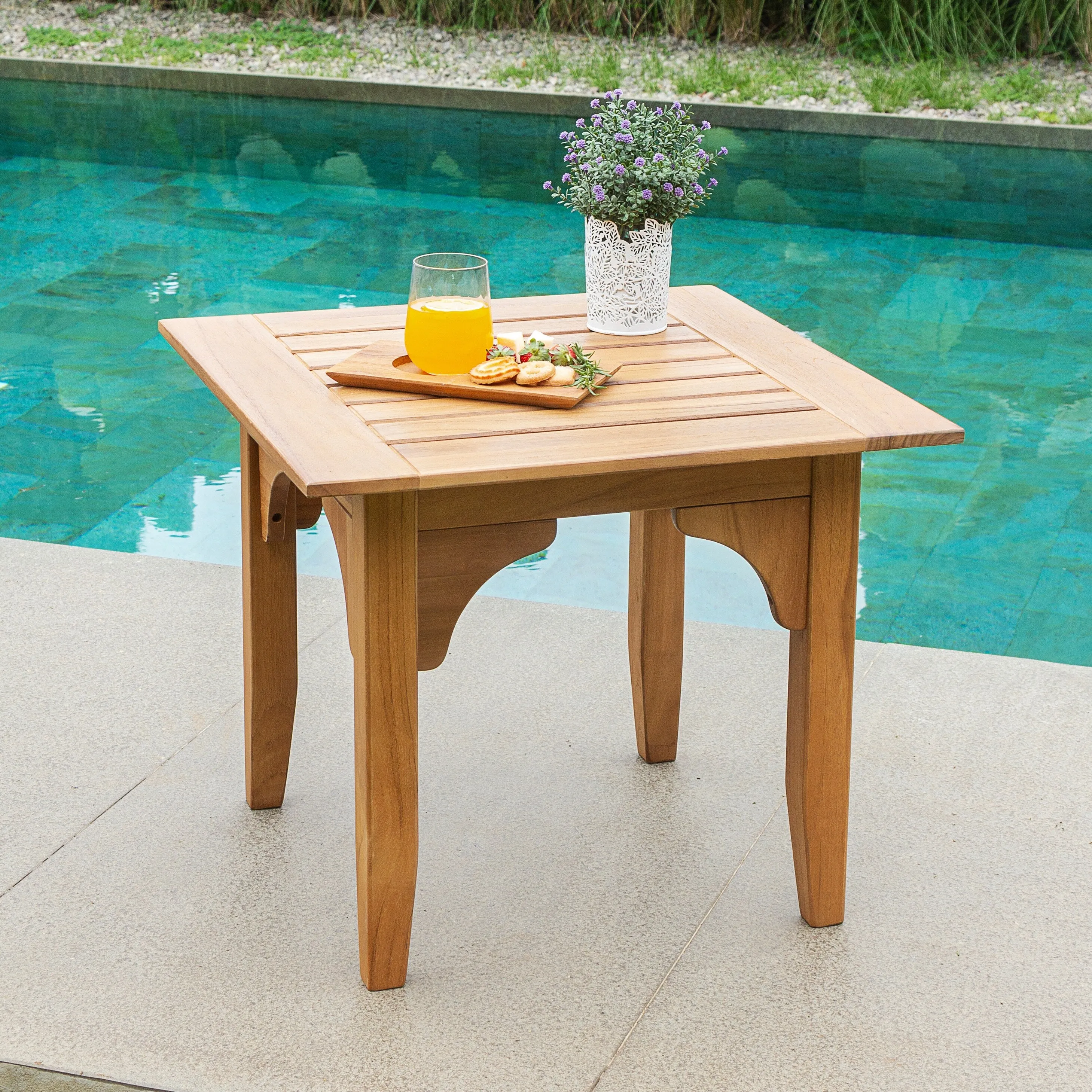 Cambridge Casual Leon 5-piece Teak Wood Patio Conversation Set