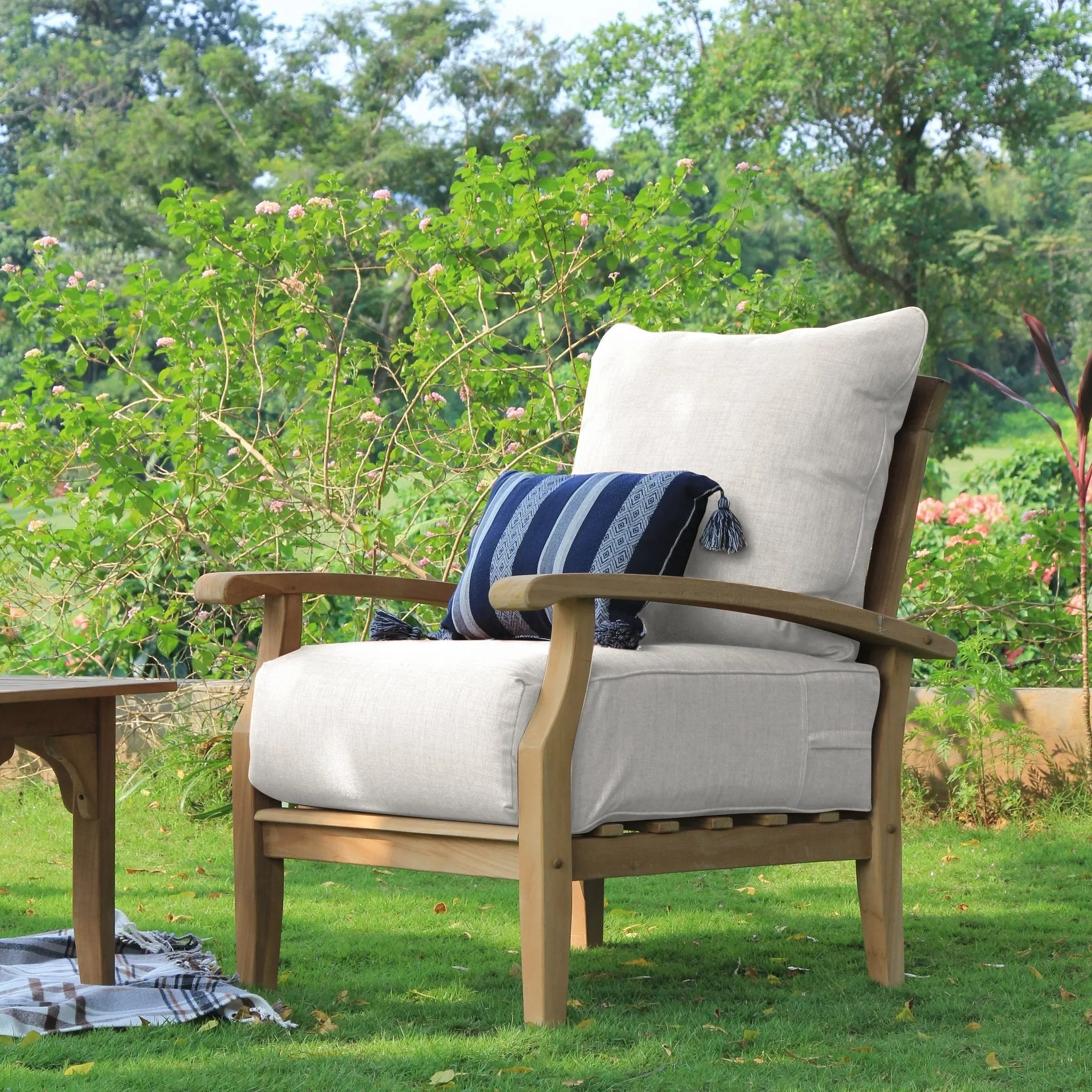 Cambridge Casual Leon 5-piece Teak Wood Patio Conversation Set