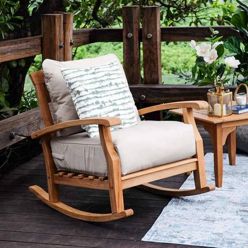 Cambridge Casual Leon 5-piece Teak Wood Patio Conversation Set