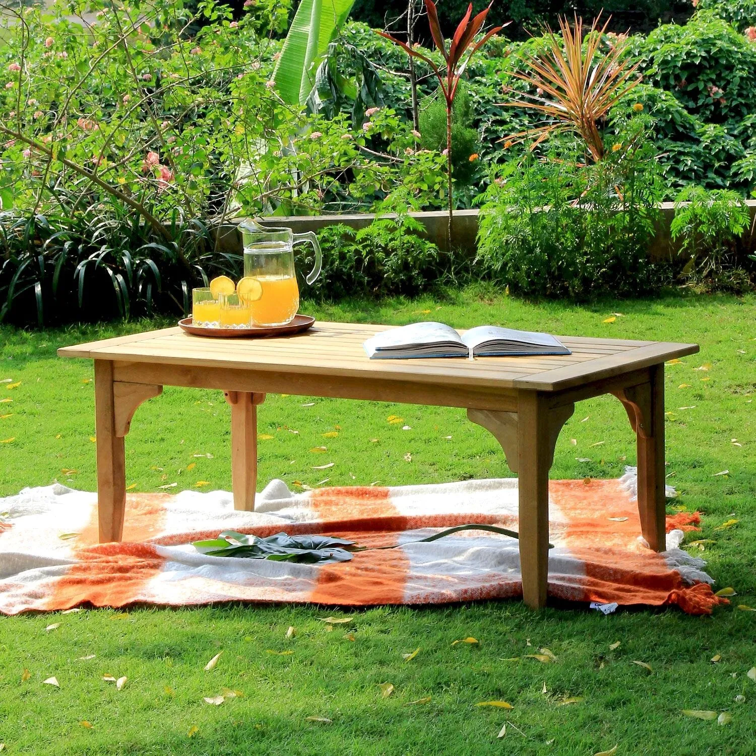 Cambridge Casual Leon 5-piece Teak Wood Patio Conversation Set