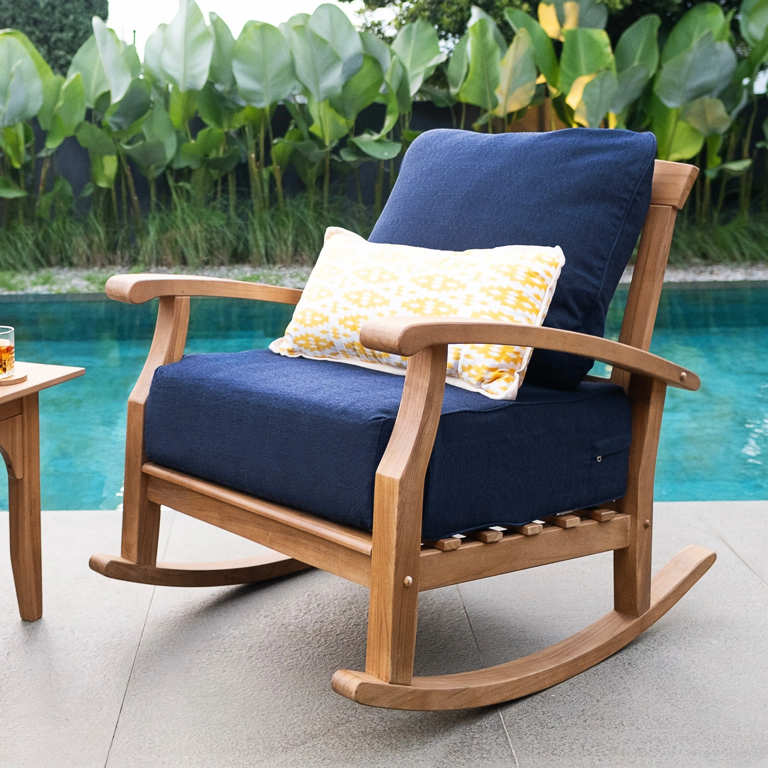 Cambridge Casual Leon 5-piece Teak Wood Patio Conversation Set