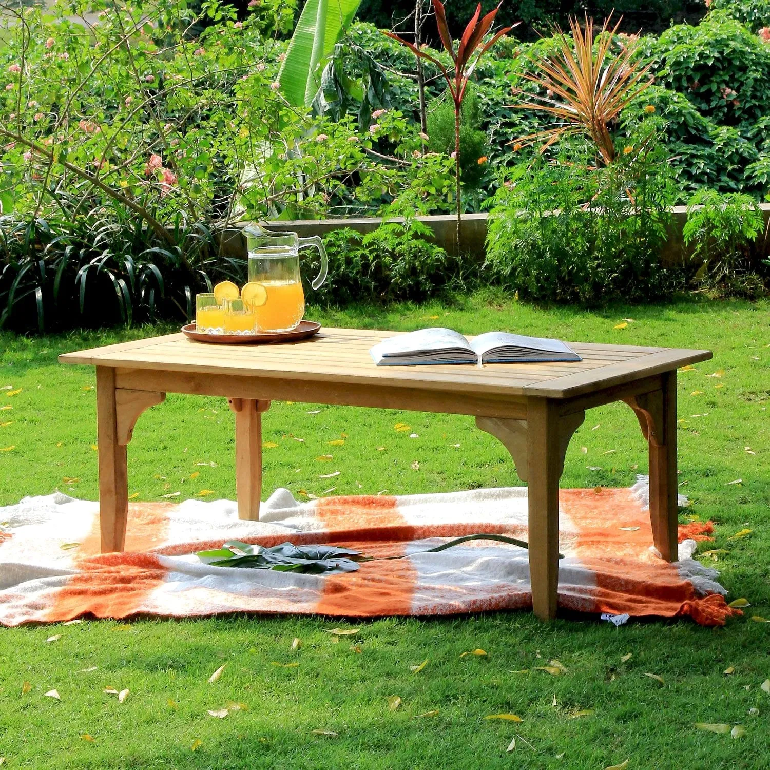 Cambridge Casual Leon 5-piece Teak Wood Patio Conversation Set