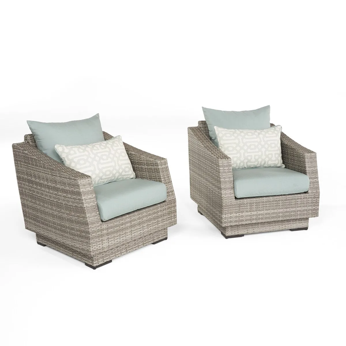 Cannes 8 Piece Sunbrella Outdoor Patio Sofa & Club Chair Set