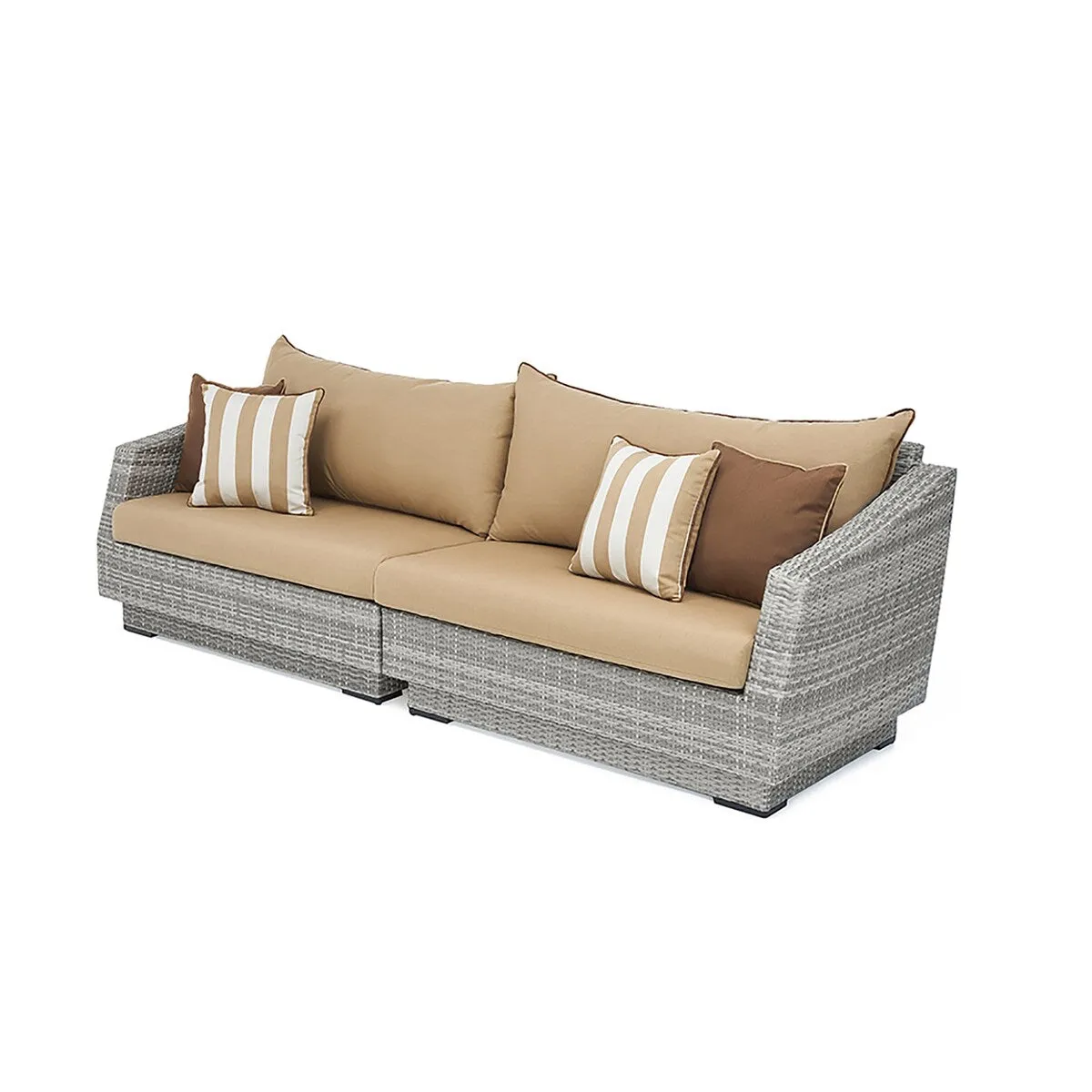 Cannes 8 Piece Sunbrella Outdoor Patio Sofa & Club Chair Set