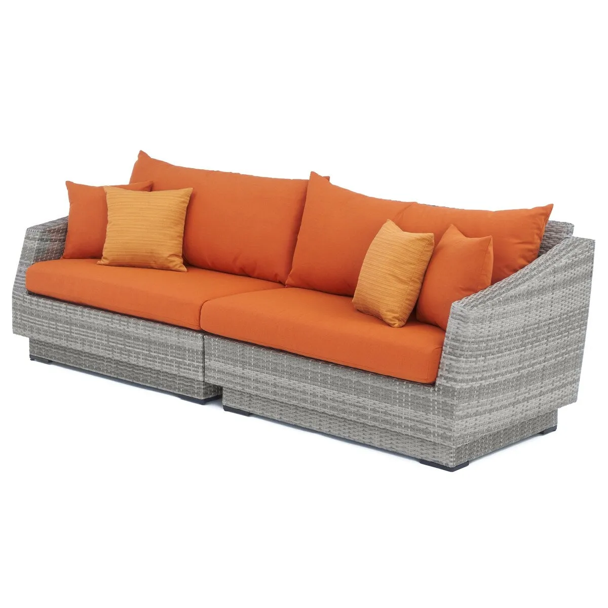 Cannes 8 Piece Sunbrella Outdoor Patio Sofa & Club Chair Set