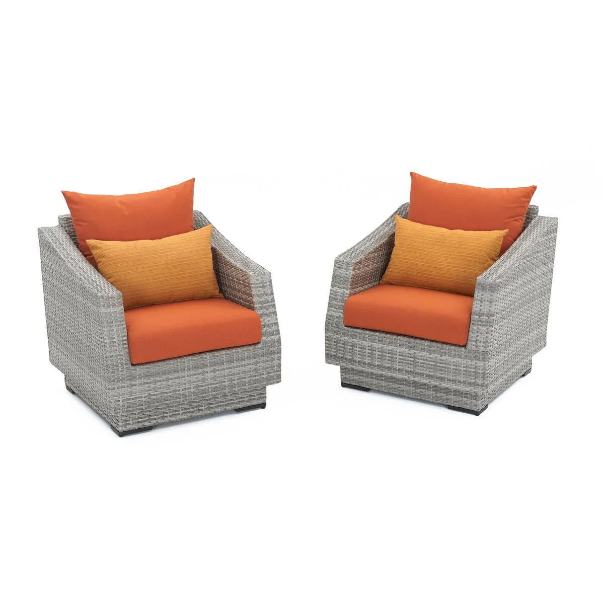 Cannes 8 Piece Sunbrella Outdoor Patio Sofa & Club Chair Set