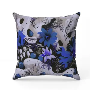 Charming Chronicles Faux Suede Reversible Throw Pillow Blue and Black