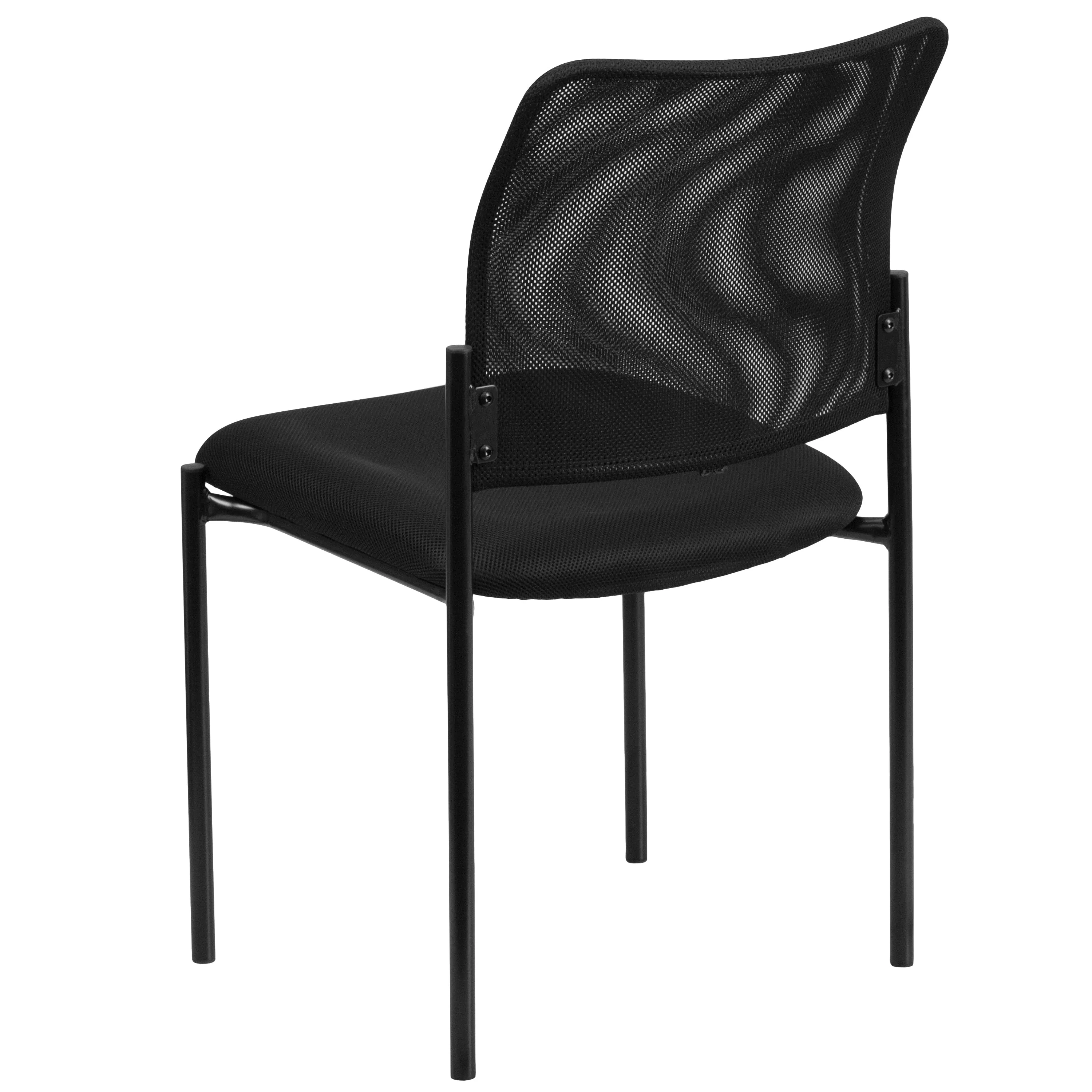 Comfort Mesh Stackable Steel Side Chair - Reception Seating - Guest Chair
