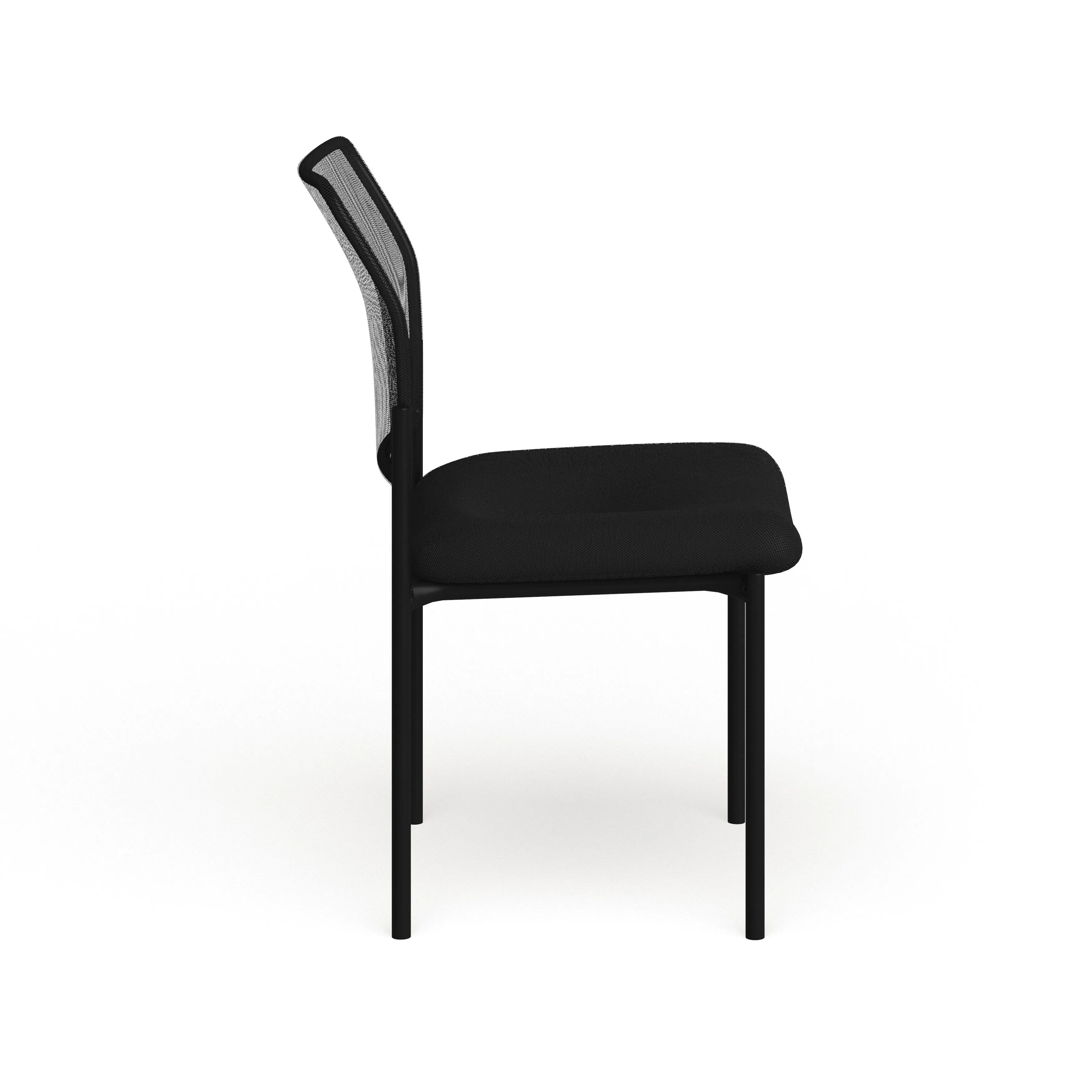 Comfort Mesh Stackable Steel Side Chair - Reception Seating - Guest Chair