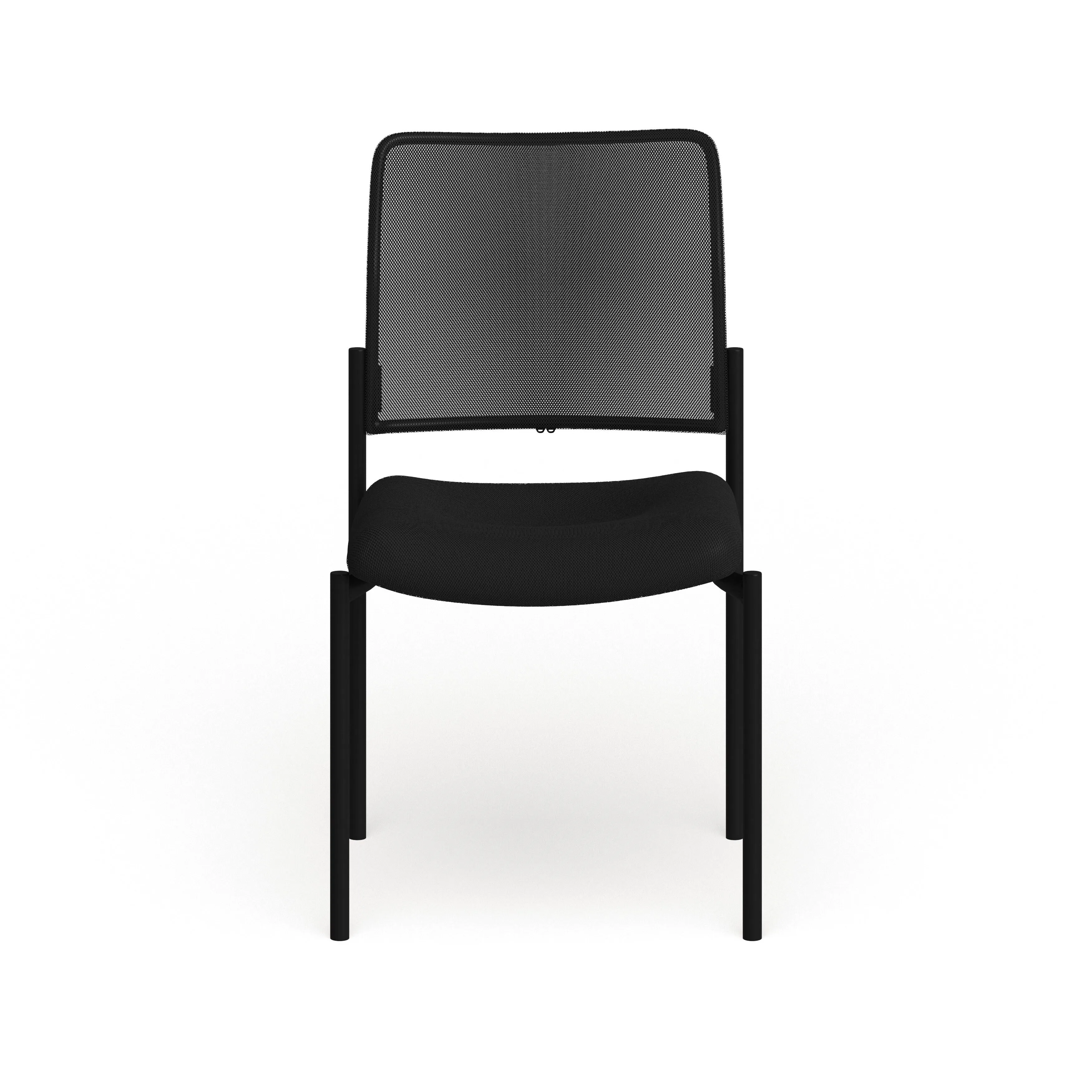 Comfort Mesh Stackable Steel Side Chair - Reception Seating - Guest Chair