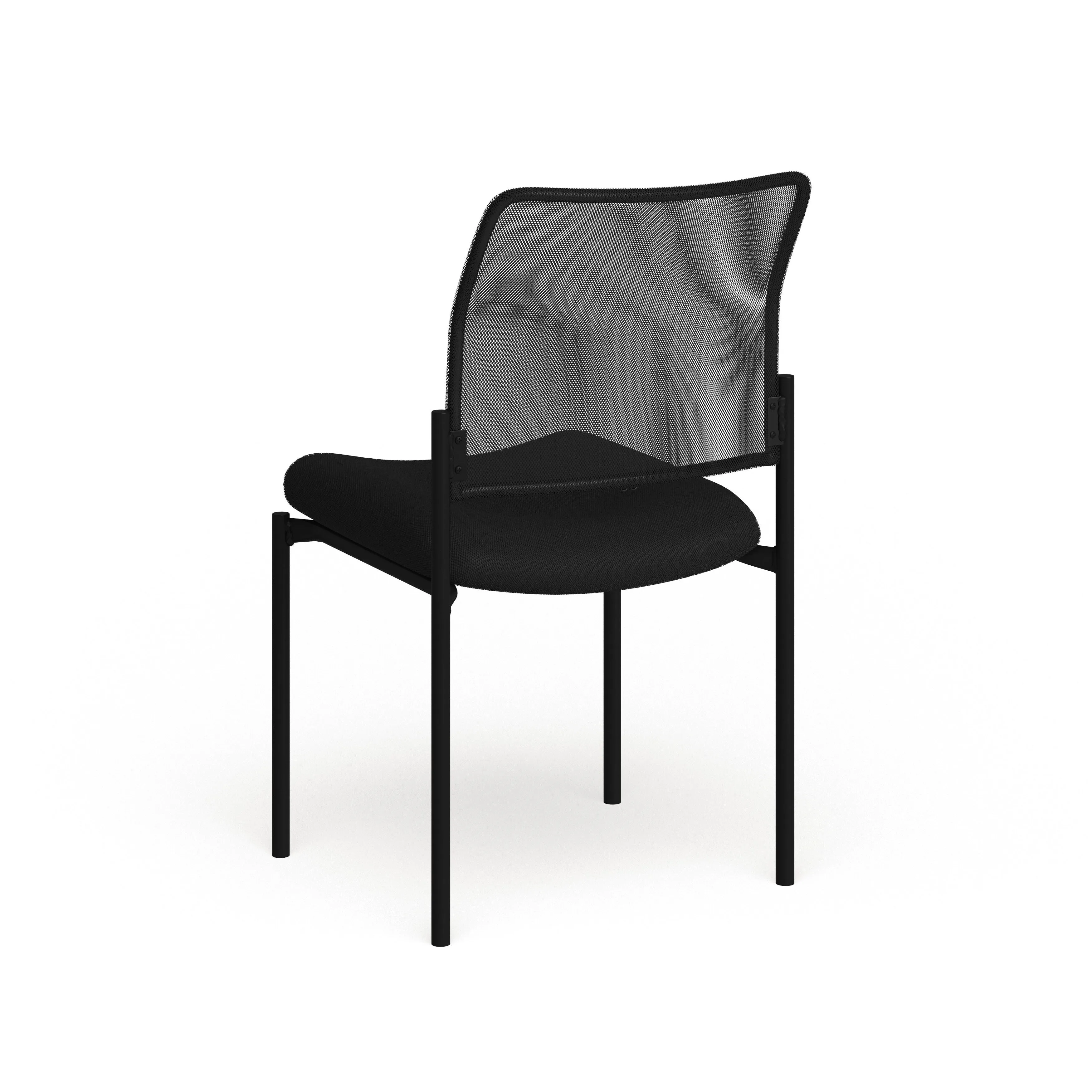 Comfort Mesh Stackable Steel Side Chair - Reception Seating - Guest Chair