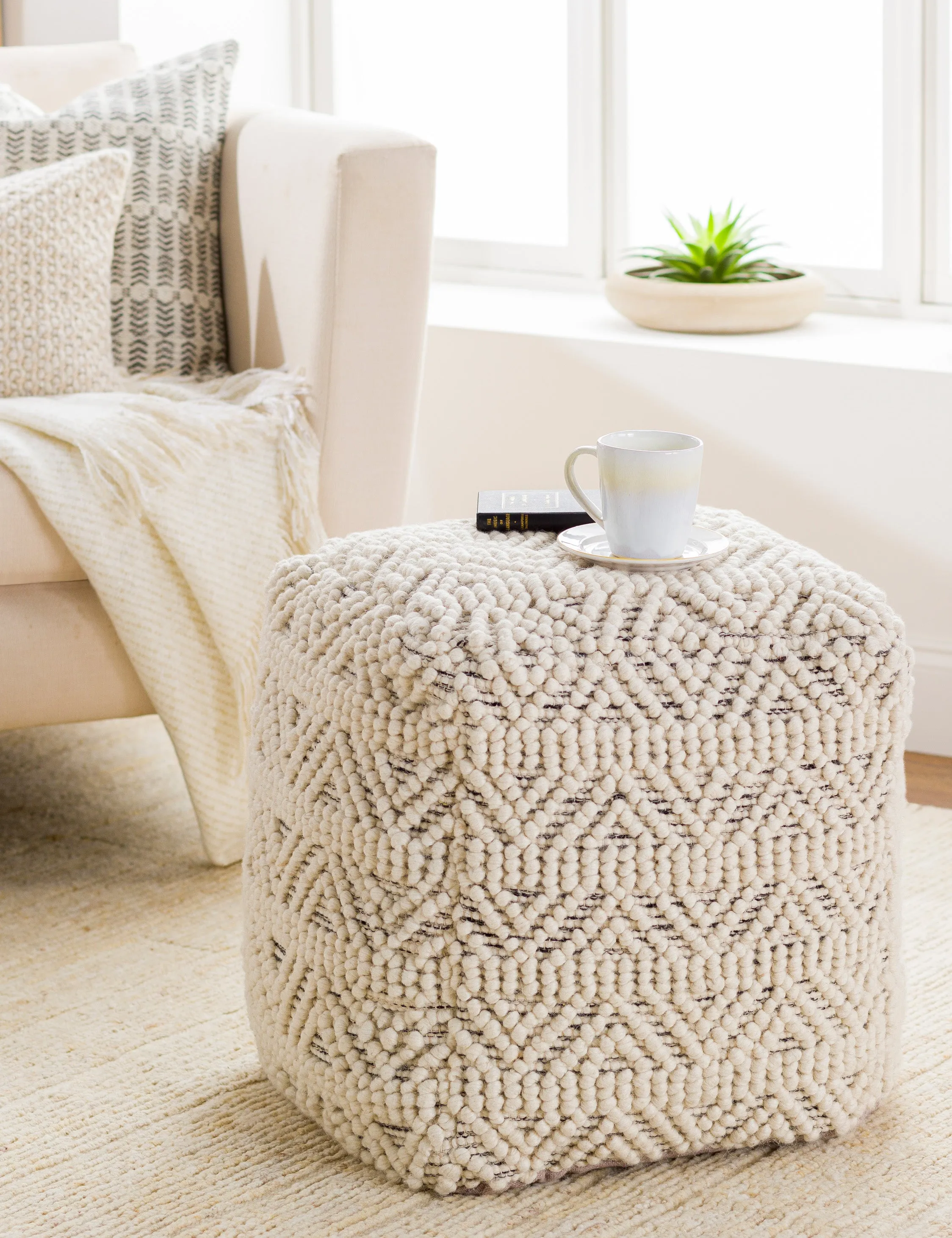 Courtney Square Pouf