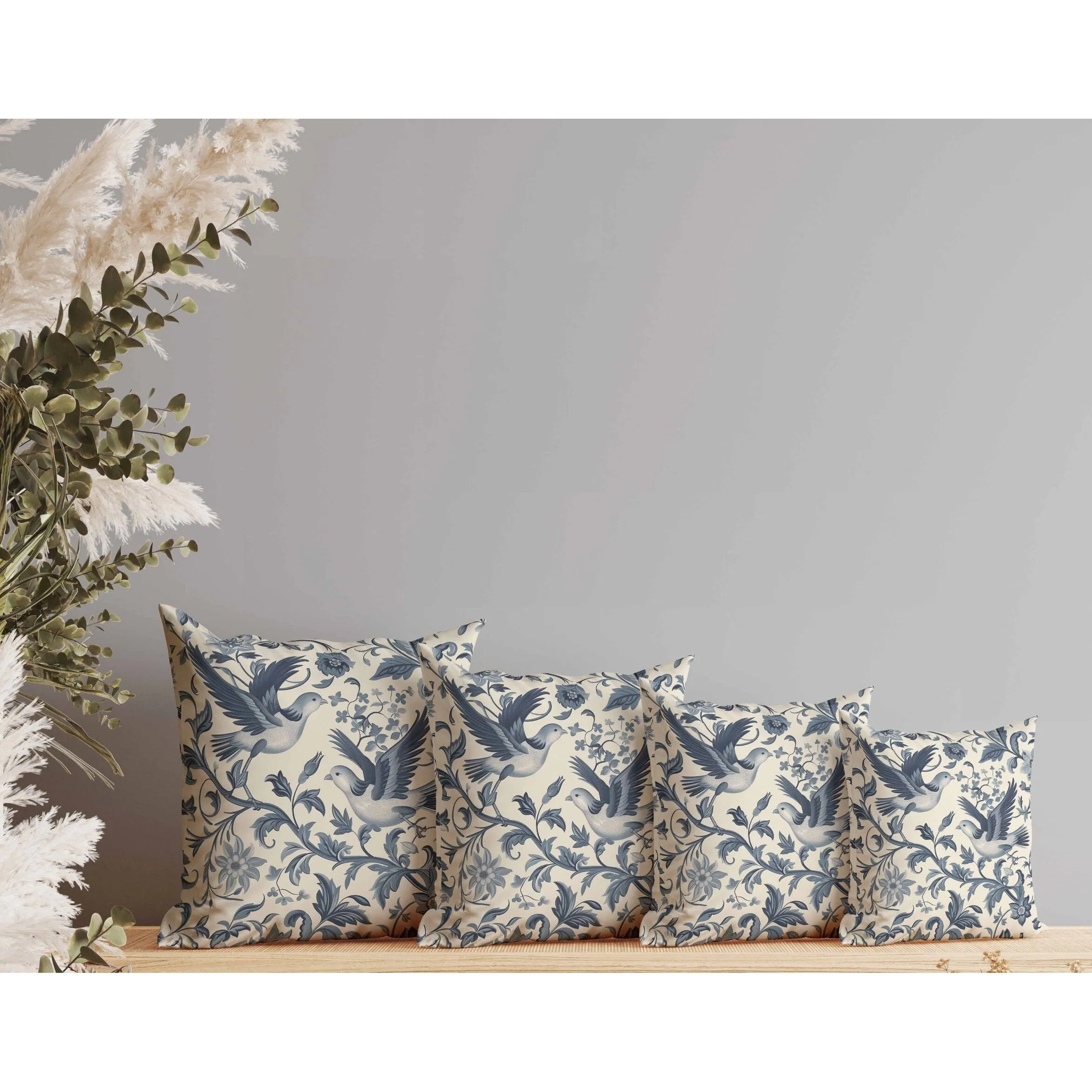 Delicate Duet Faux Suede Reversible Throw Pillow Beige and Gray