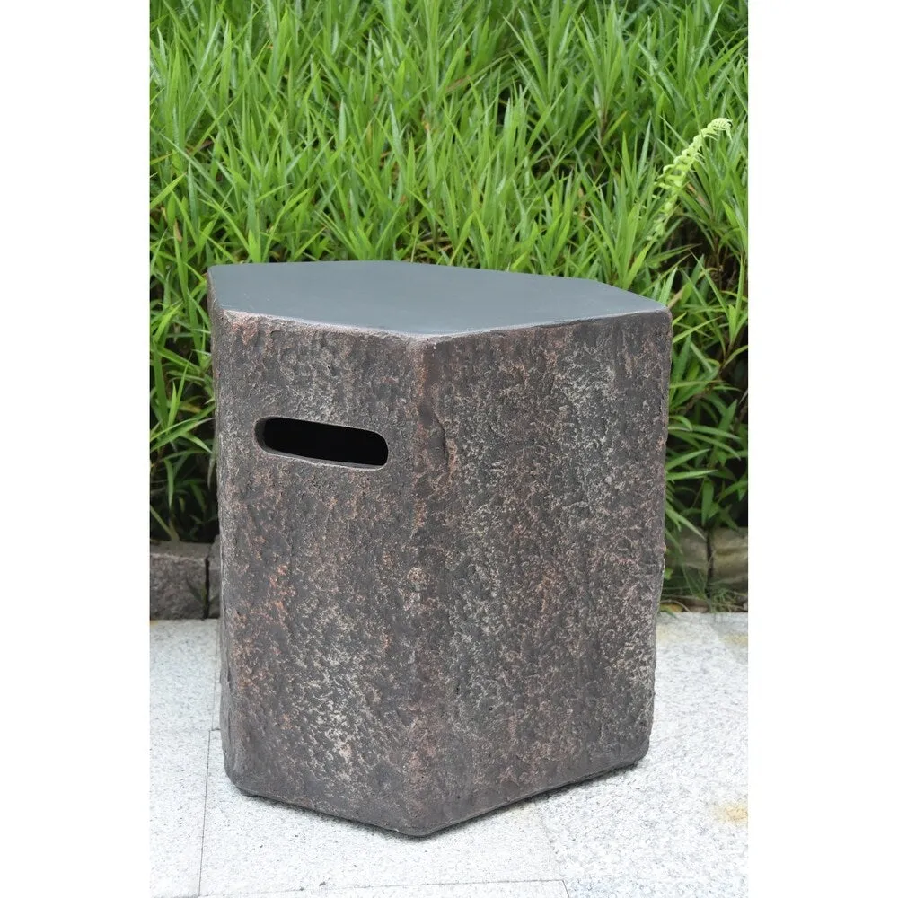 Elementi 18 in. H Concrete Stool For Columbia Fire Table
