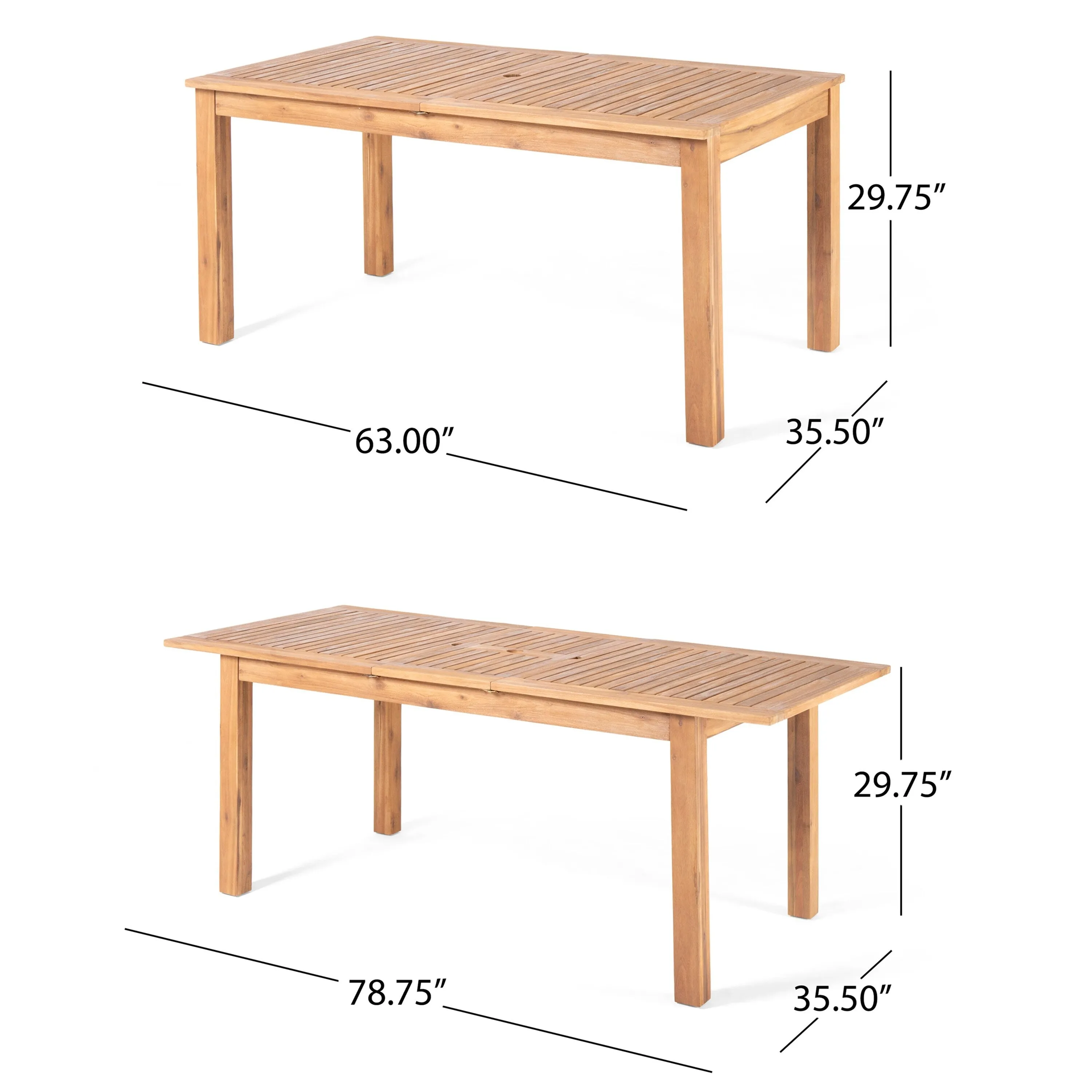 Elmar 9 Piece Outdoor Wood/Wicker Extending Dining Set by Christopher Knight Home