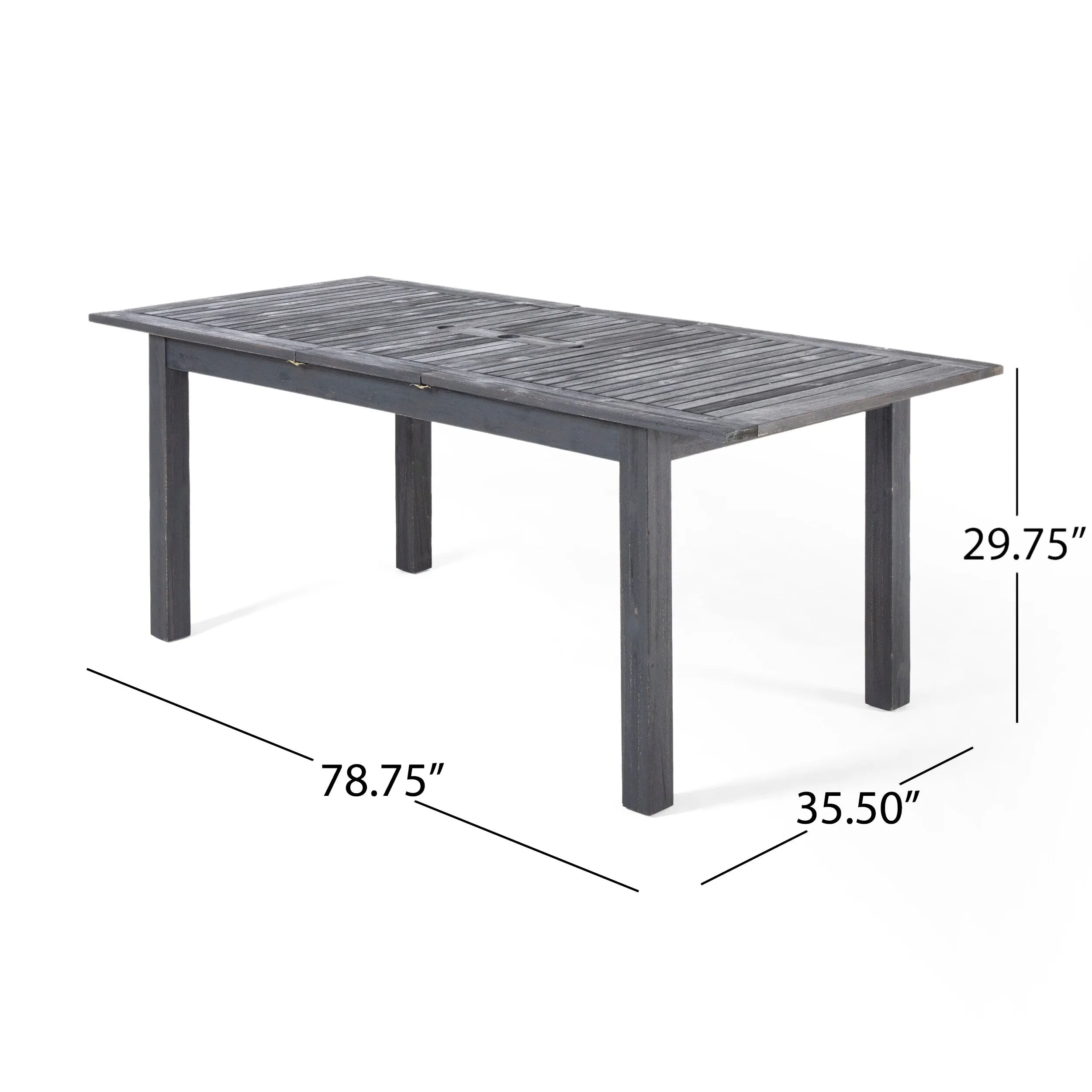 Elmar 9 Piece Outdoor Wood/Wicker Extending Dining Set by Christopher Knight Home