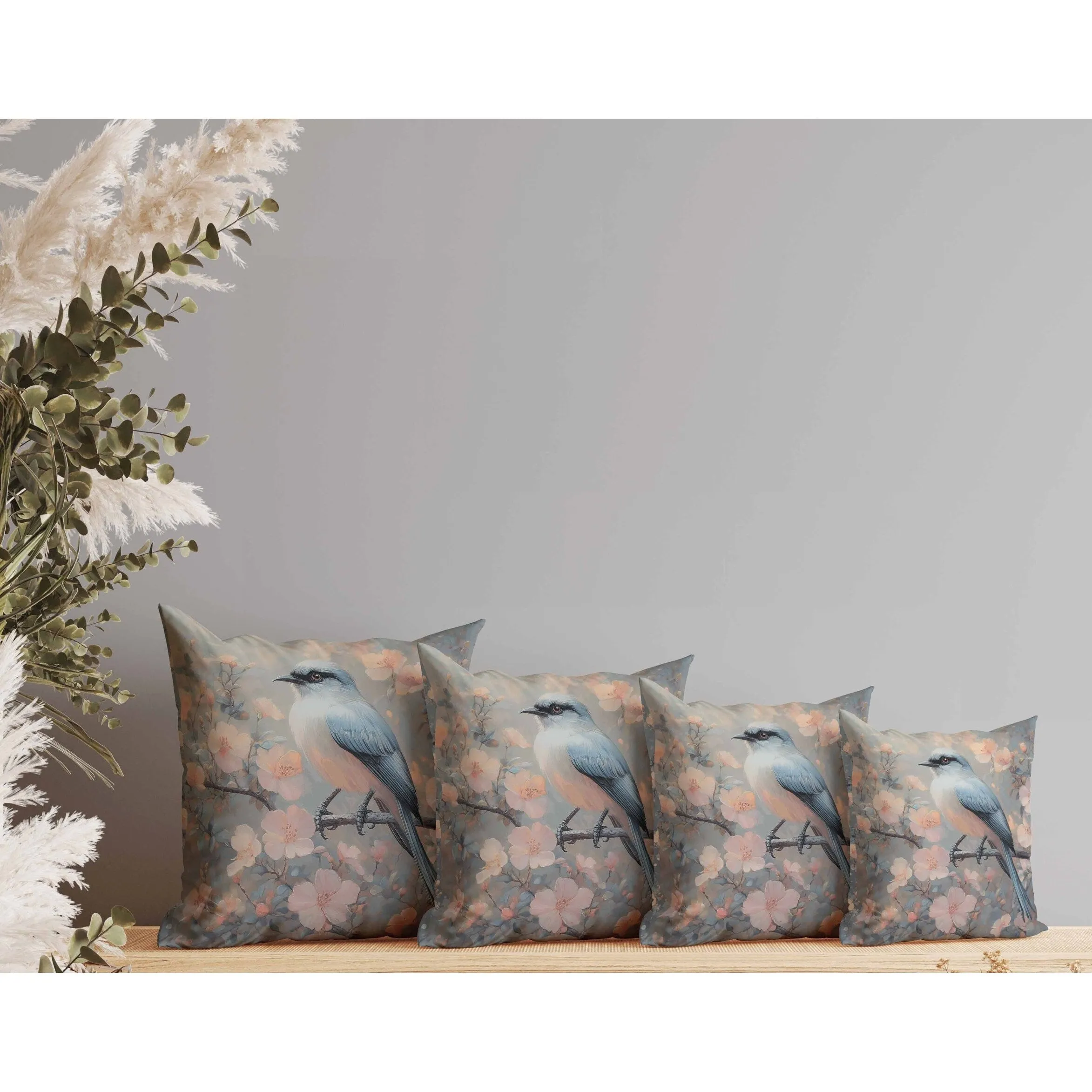 Floral Guest Faux Suede Reversible Throw Pillow Teal and Pink