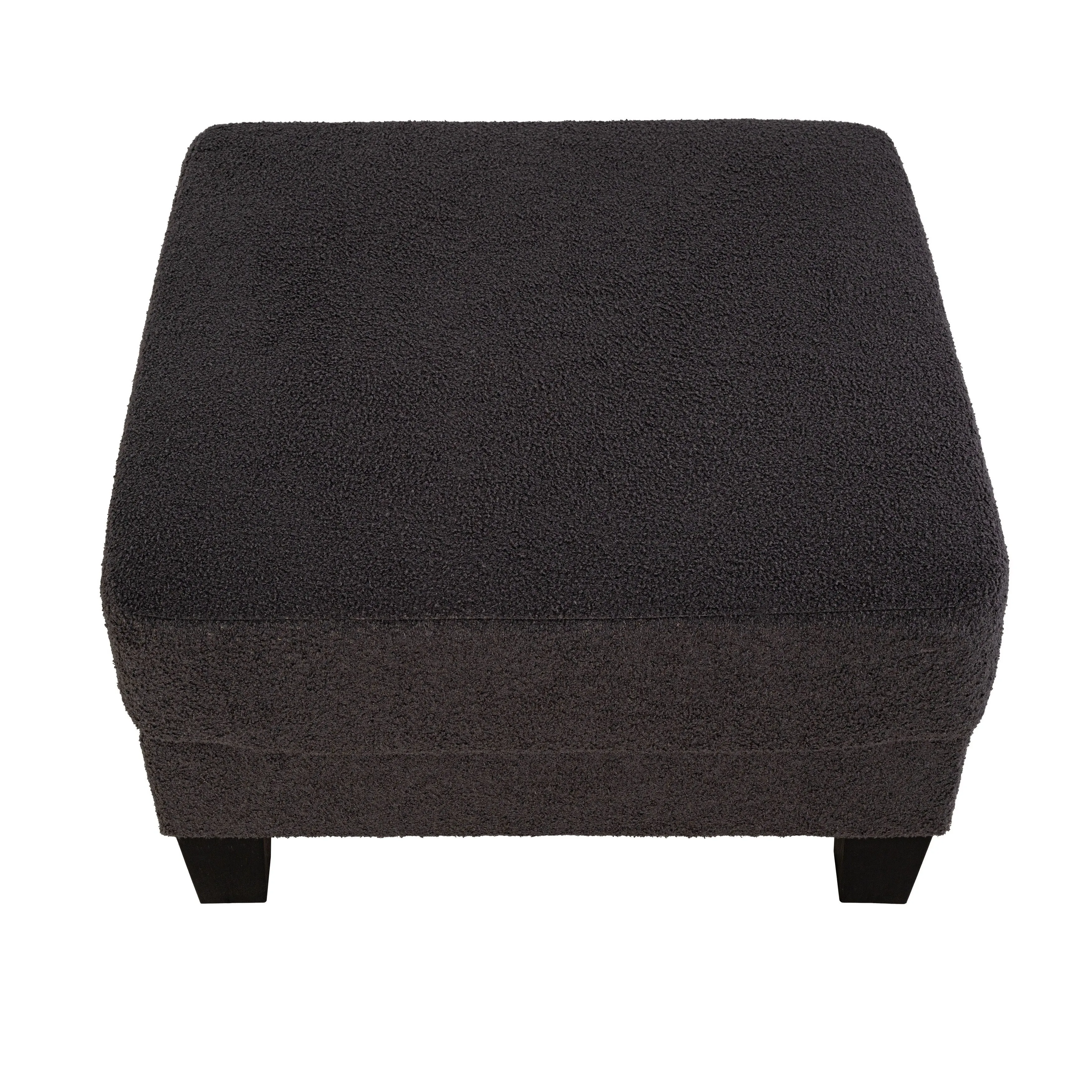 Furniture of America Xenia Modern 3-Piece Boucle Sofa and Ottoman Set