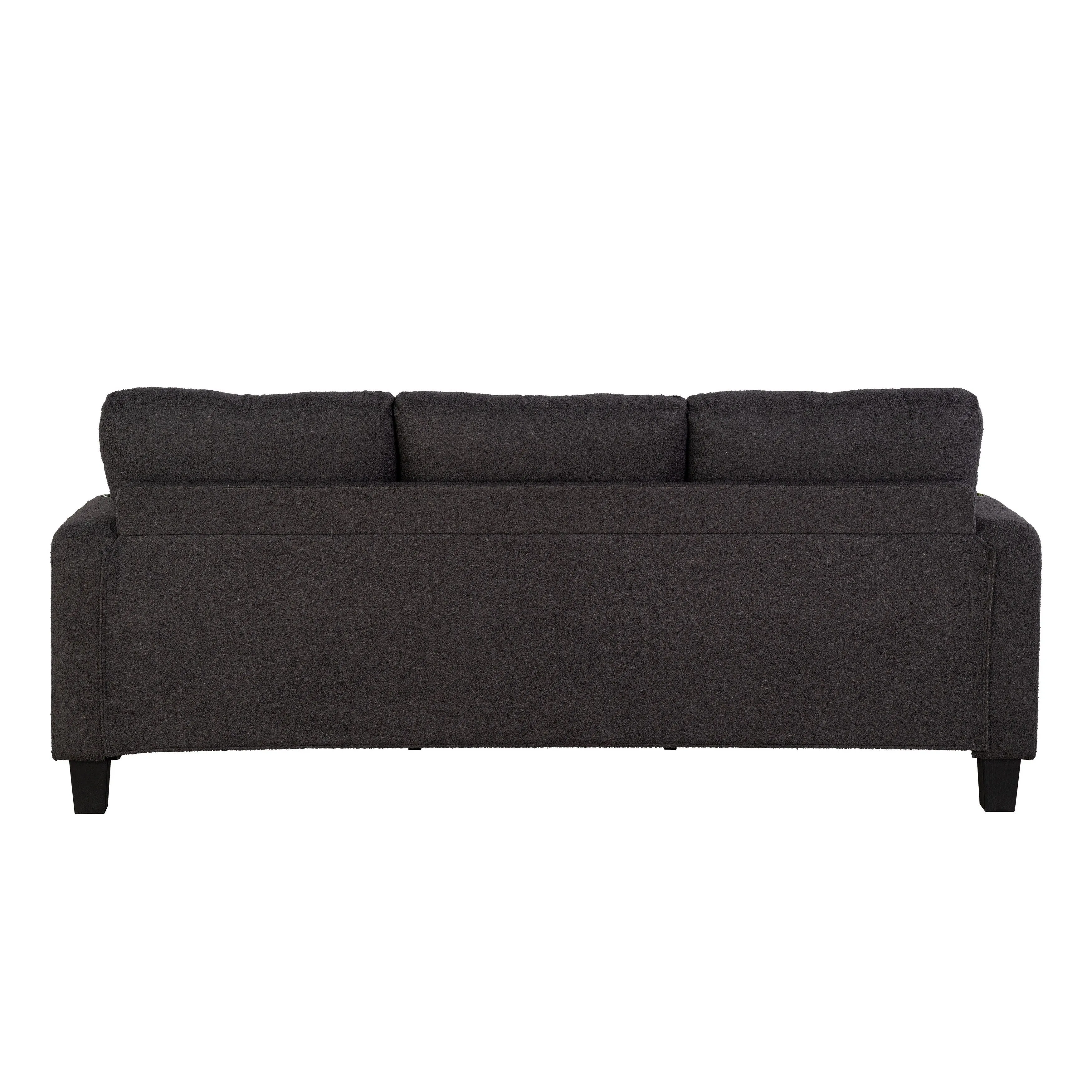 Furniture of America Xenia Modern 3-Piece Boucle Sofa and Ottoman Set