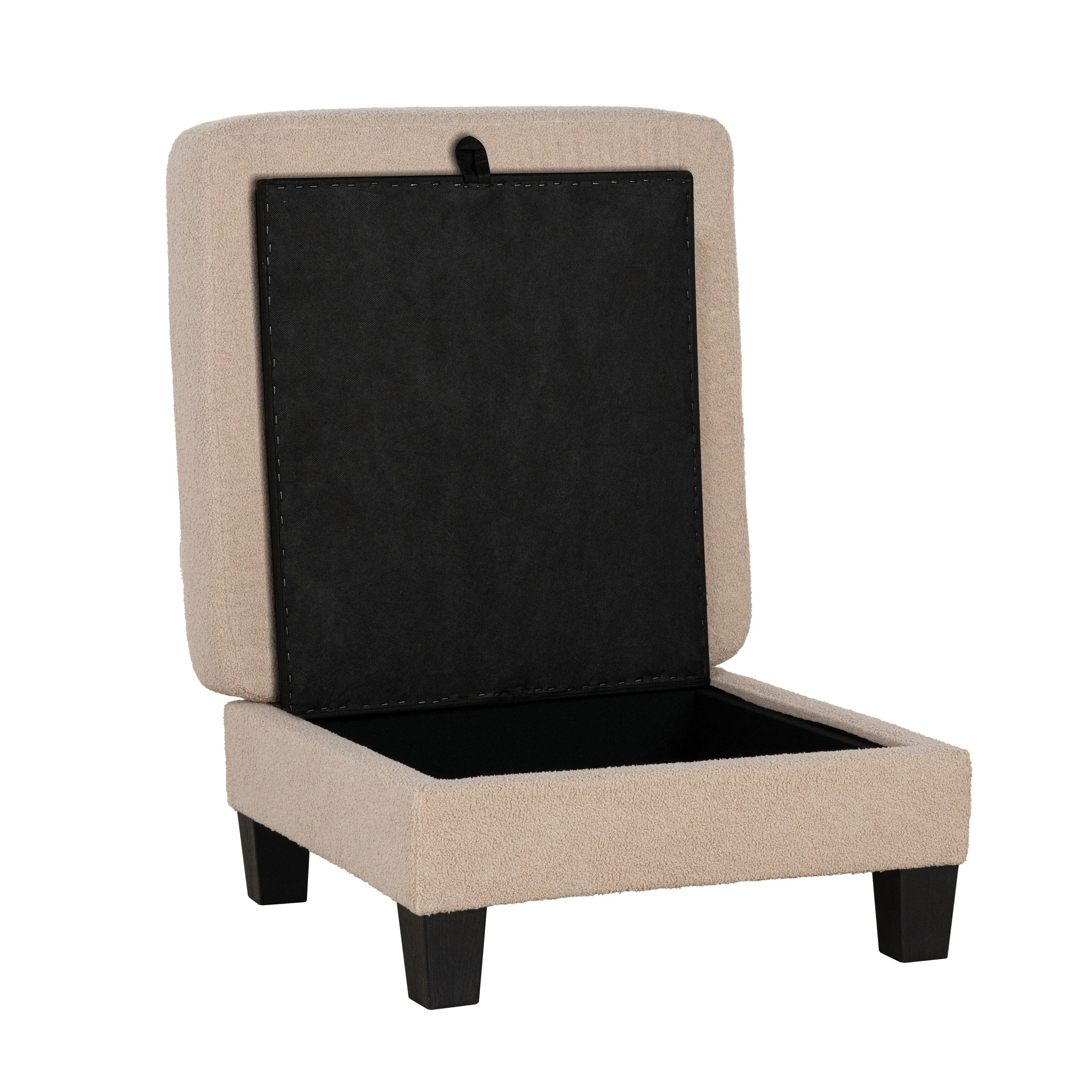 Furniture of America Xenia Modern 3-Piece Boucle Sofa and Ottoman Set