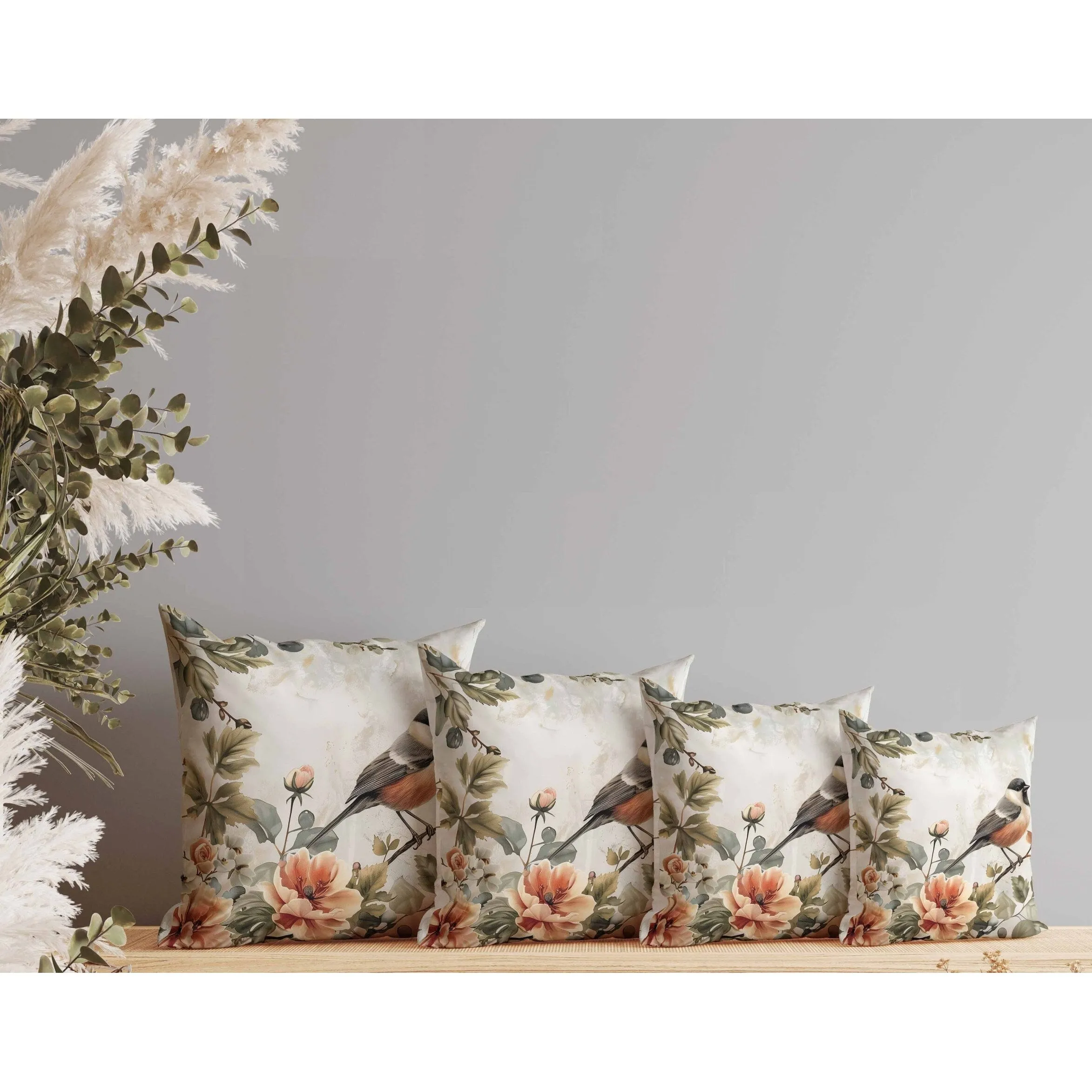 Garden Guest Indoor/Outdoor Reversible Throw Pillow Green and Orange