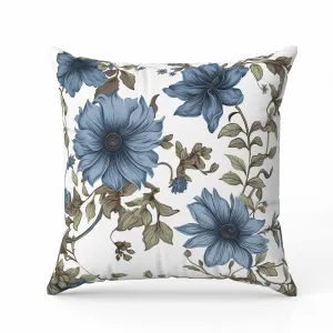 Harvest of Sunshine Faux Suede Reversible Throw Pillow Green and Blue