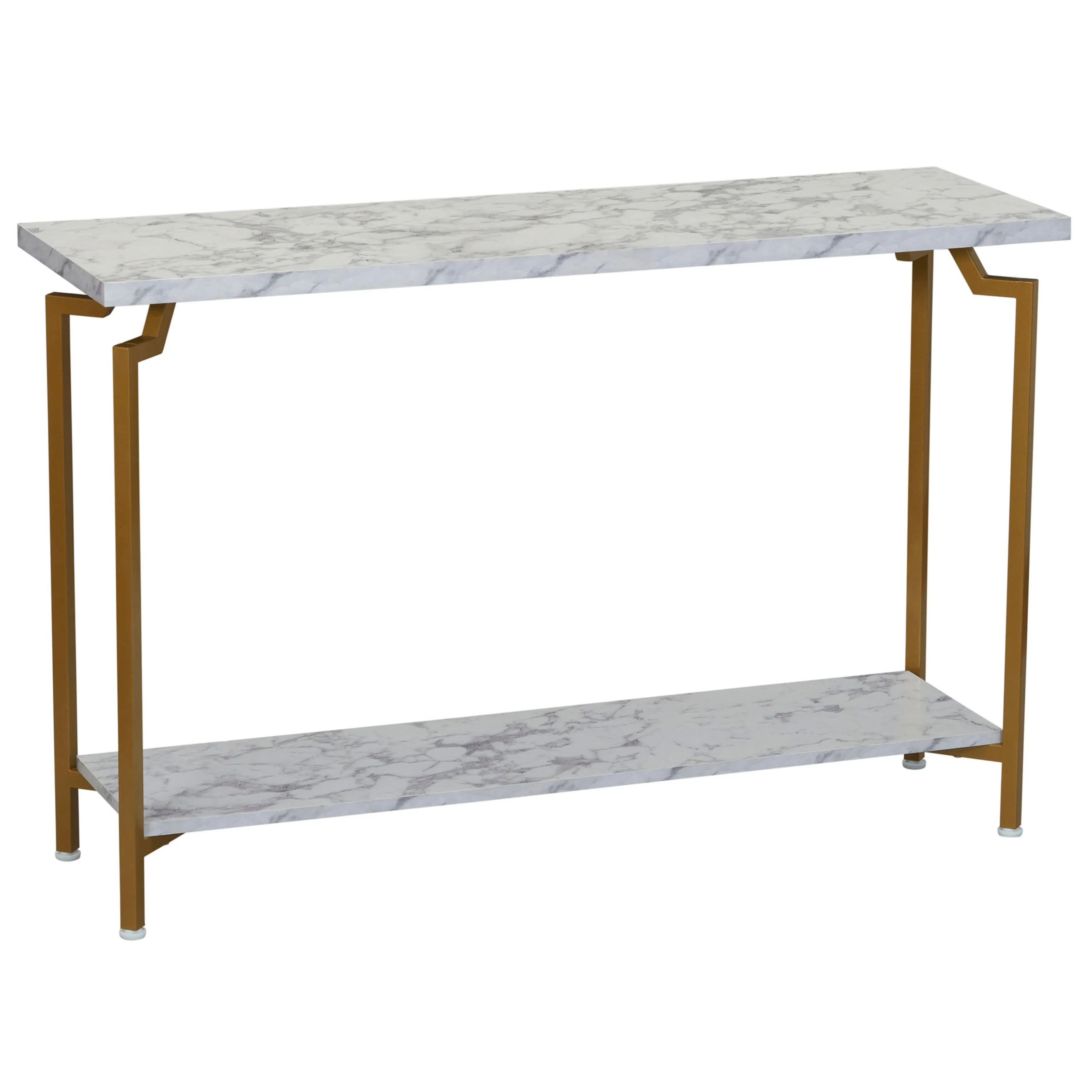 Household Essentials Console Sofa Table with Storage Shelf