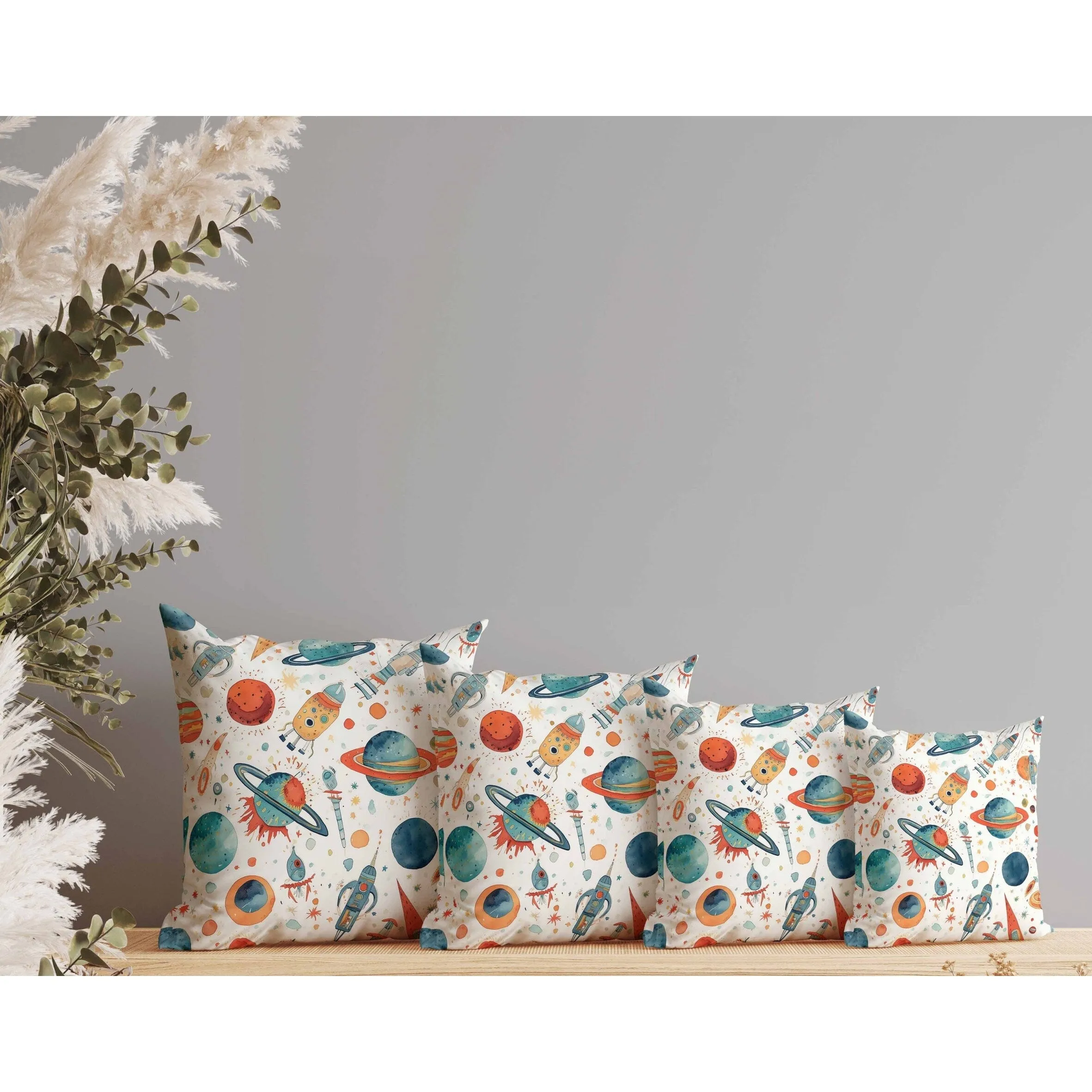 Infinite Horizons Faux Suede Reversible Throw Pillow White and Blue
