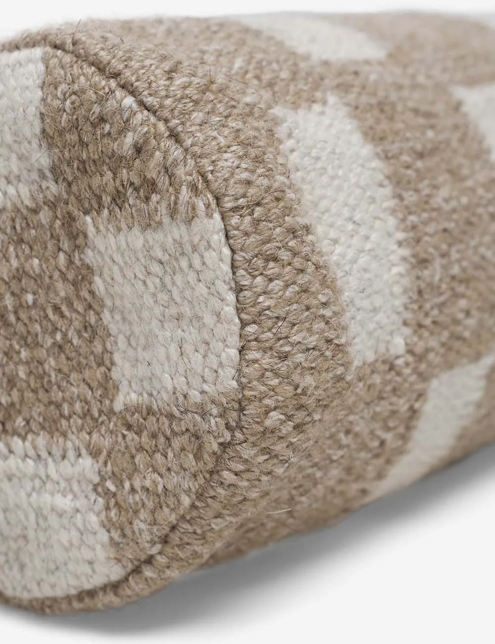 Irregular Checkerboard Bolster Pillow by Sarah Sherman Samuel