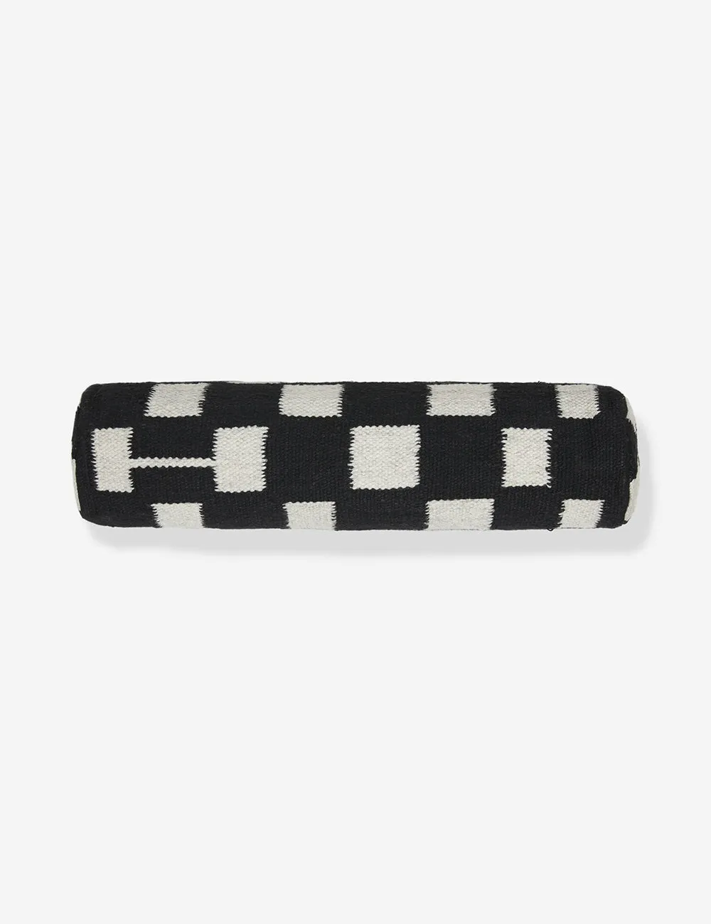 Irregular Checkerboard Bolster Pillow by Sarah Sherman Samuel